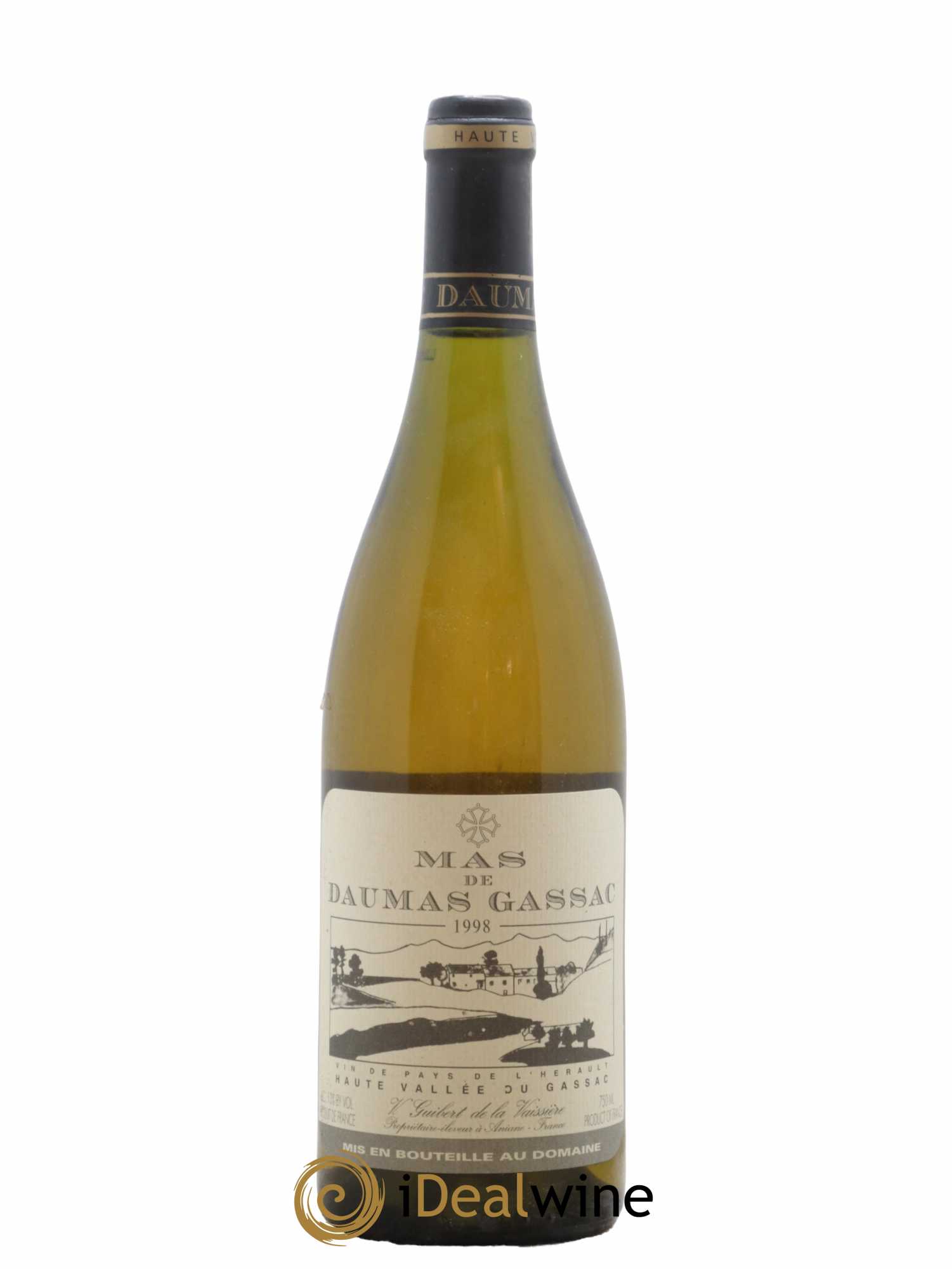 Saint-Guilhem-le-Désert - Cité d'Aniane Mas Daumas Gassac Famille Guibert de La Vaissière 1998 - Lot de 1 bouteille - 0