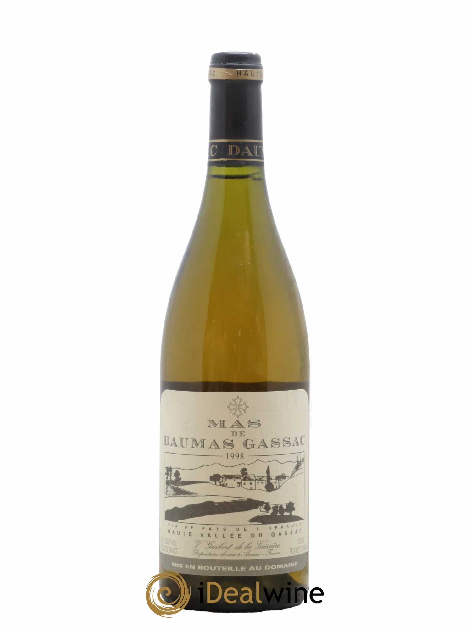 Saint-Guilhem-le-Désert - Cité d'Aniane Mas Daumas Gassac Famille Guibert de La Vaissière 1998 - Lot de 1 bouteille - 0