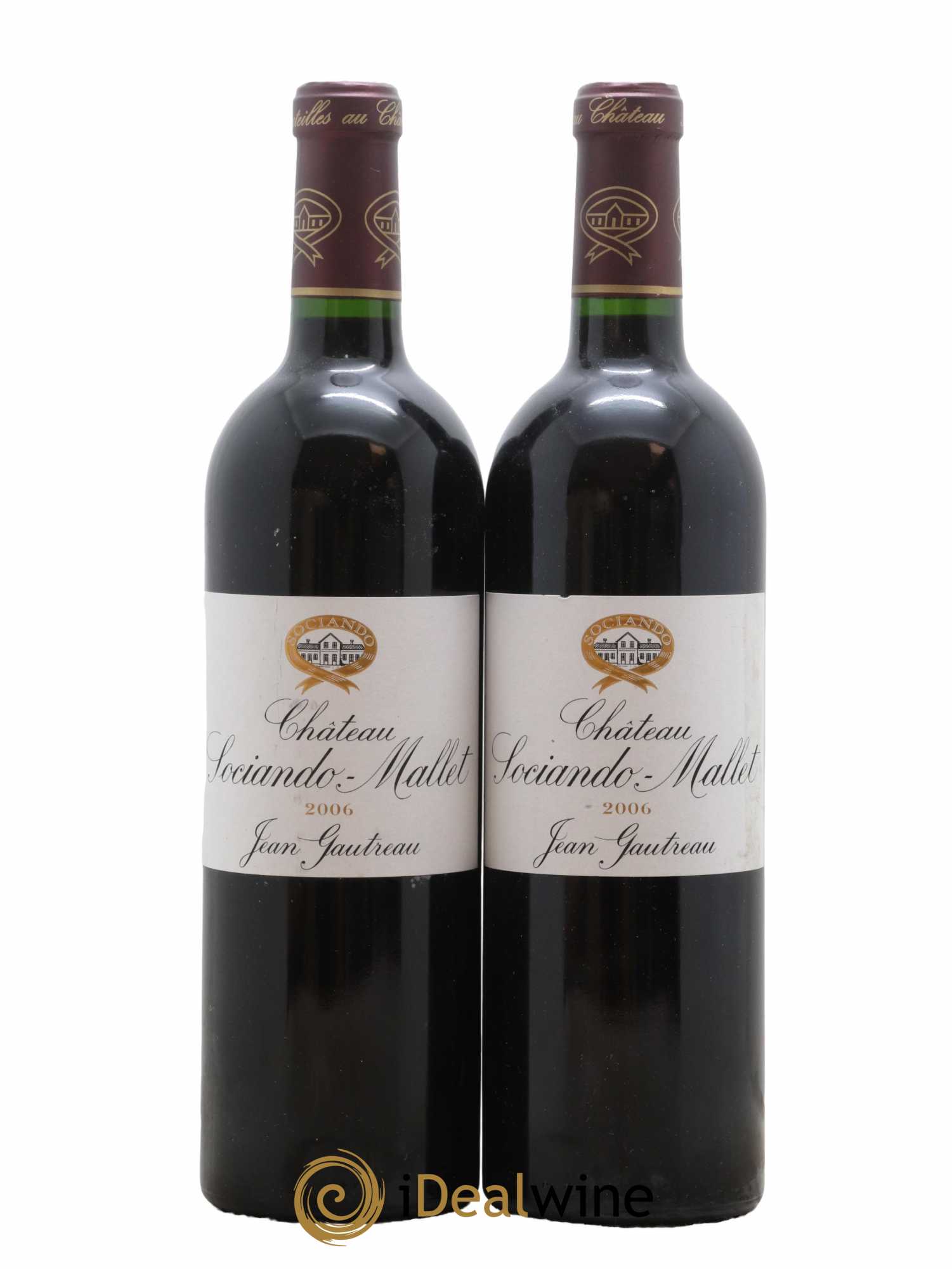 Château Sociando Mallet 2006 - Lot de 2 bouteilles - 0