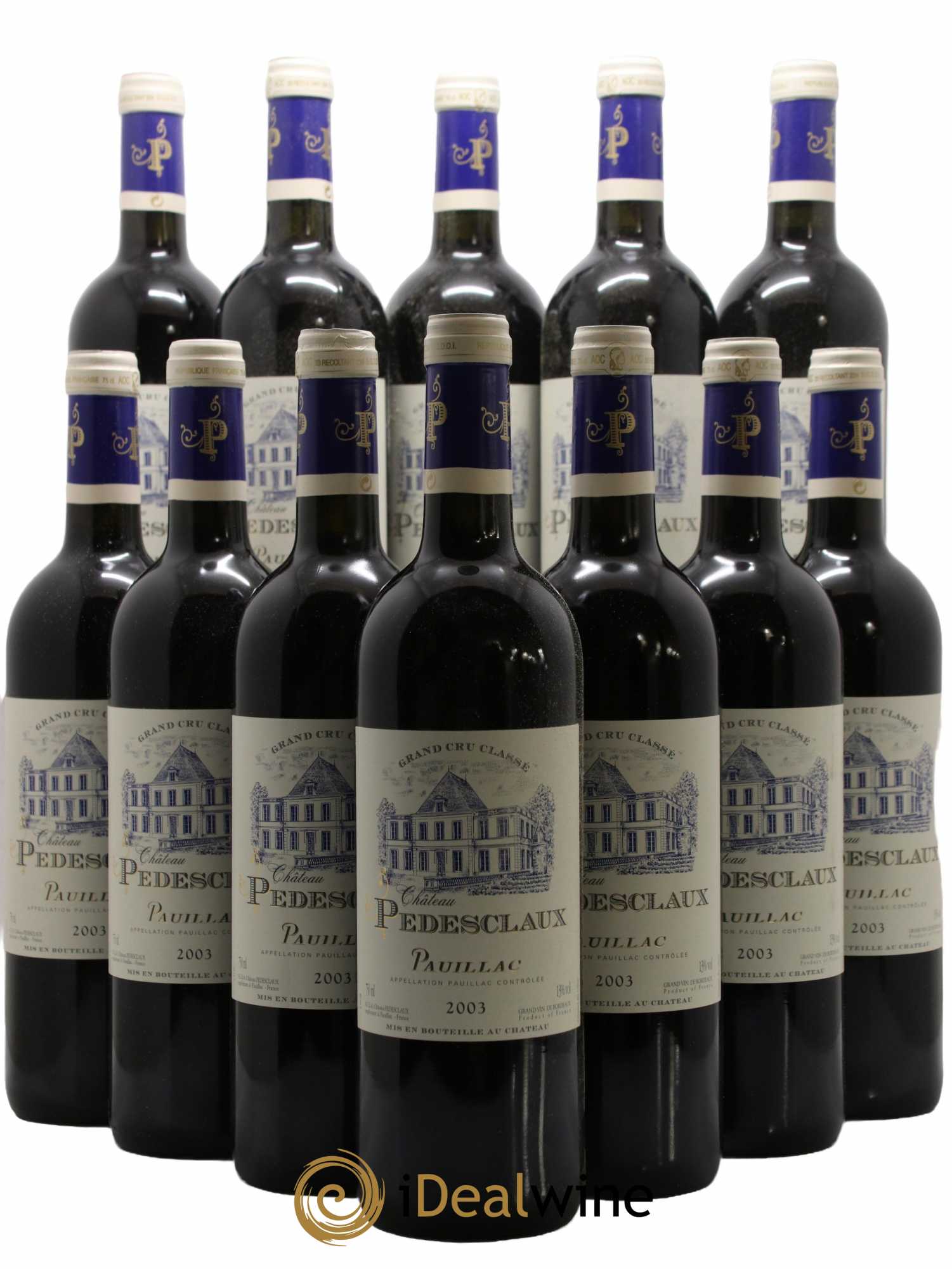 Château Pedesclaux 5ème Grand Cru Classé 2003 - Lot de 12 bouteilles - 0