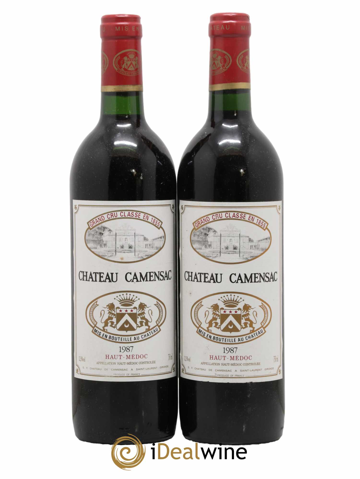 Château Camensac 5ème Grand Cru Classé 1987 - Lot de 2 bouteilles - 0