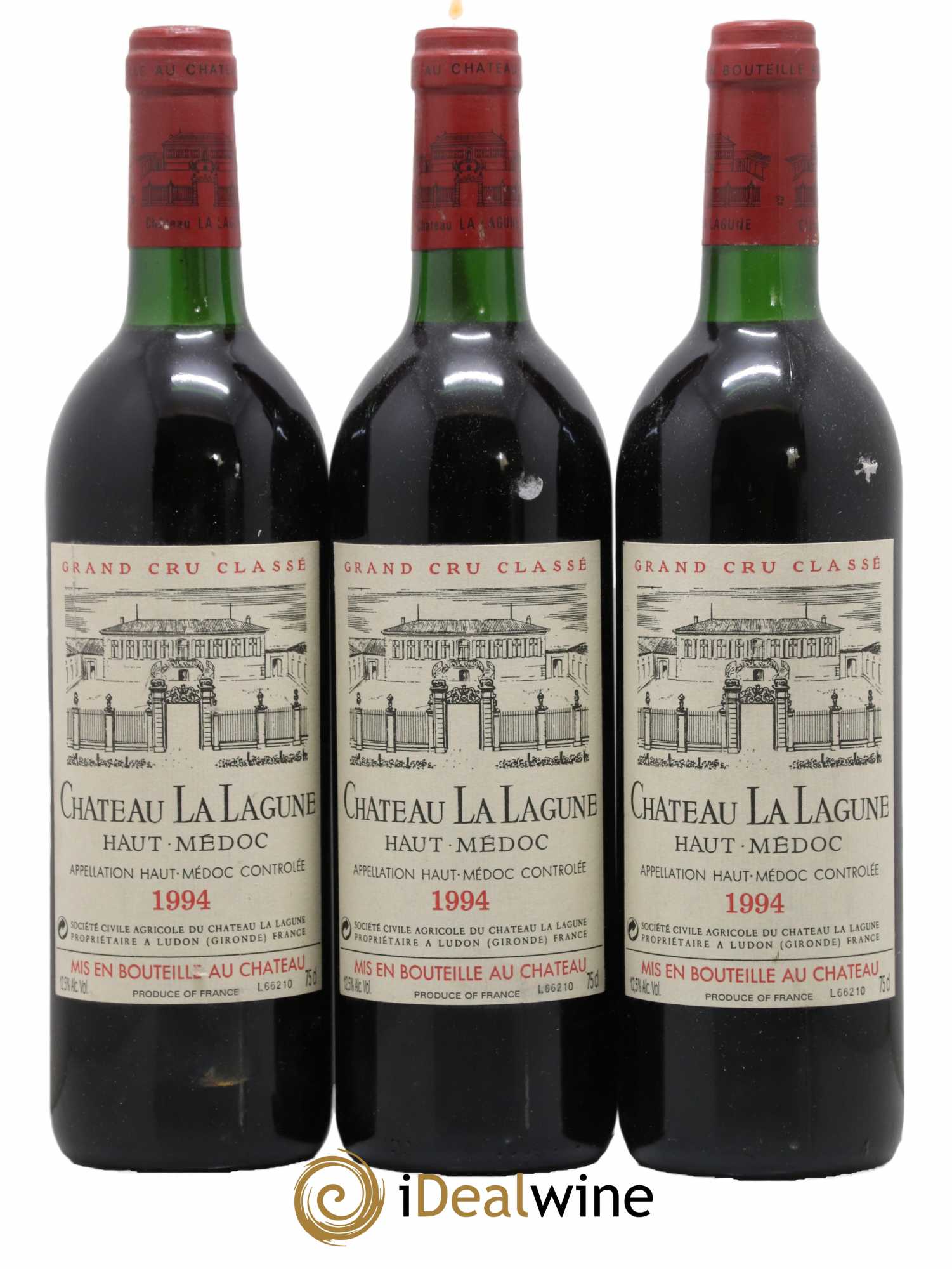 Château la Lagune 3ème Grand Cru Classé 1994 - Lot de 3 bouteilles - 0