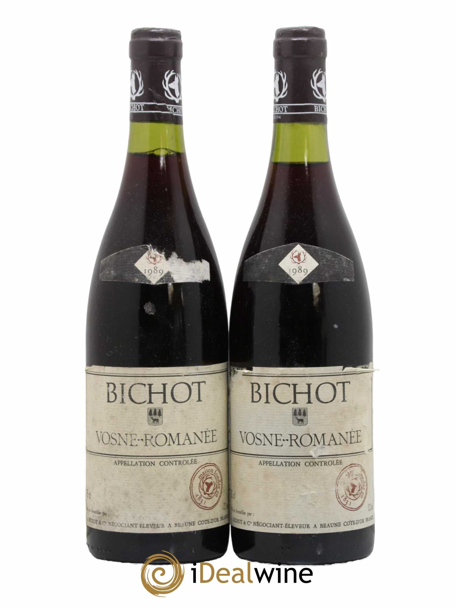 Vosne-Romanée Bichot 1989 - Lot de 2 bouteilles - 0