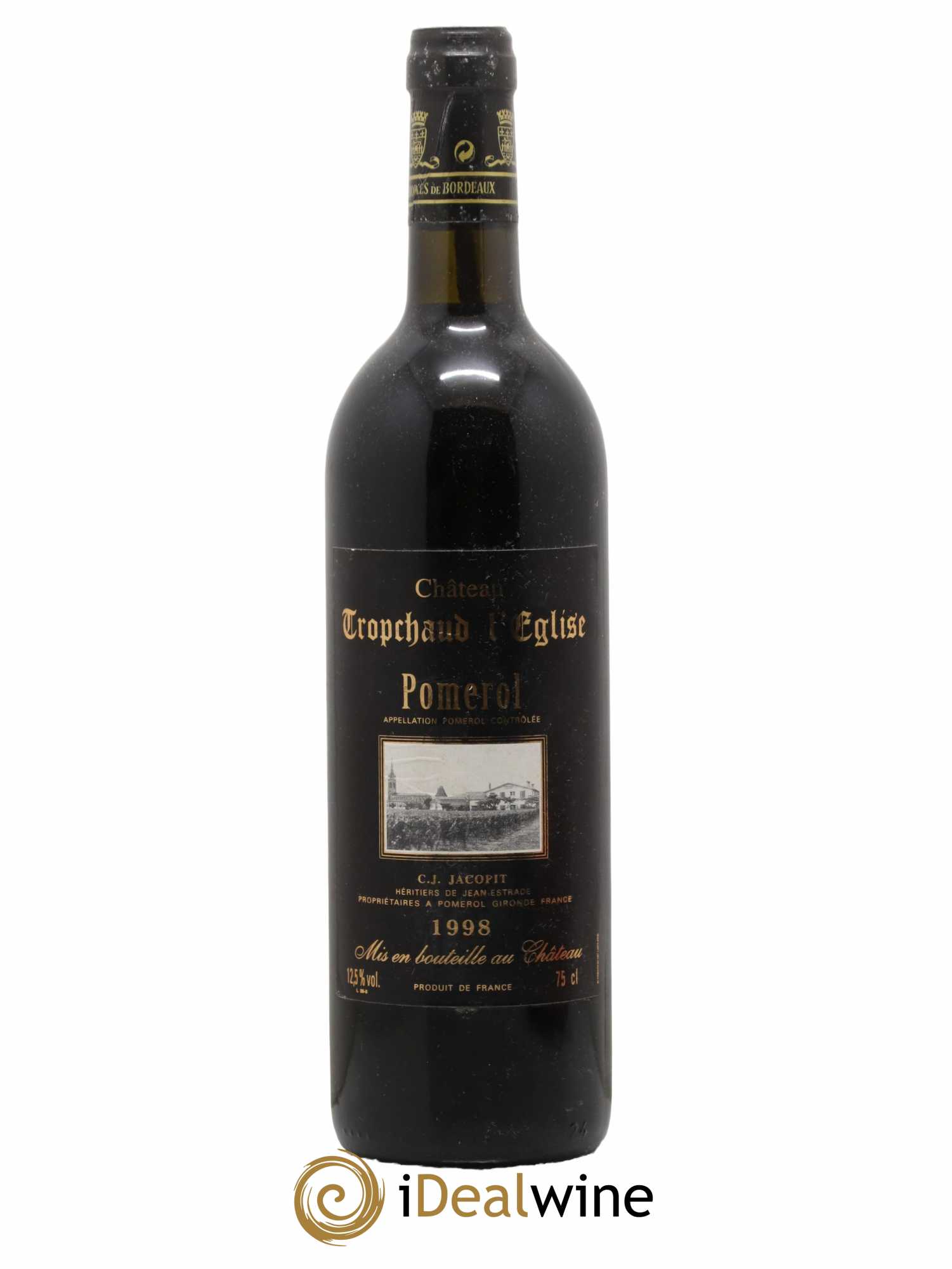 Pomerol Château Tropchaud l'Église 1998 - Lot de 1 bouteille - 0
