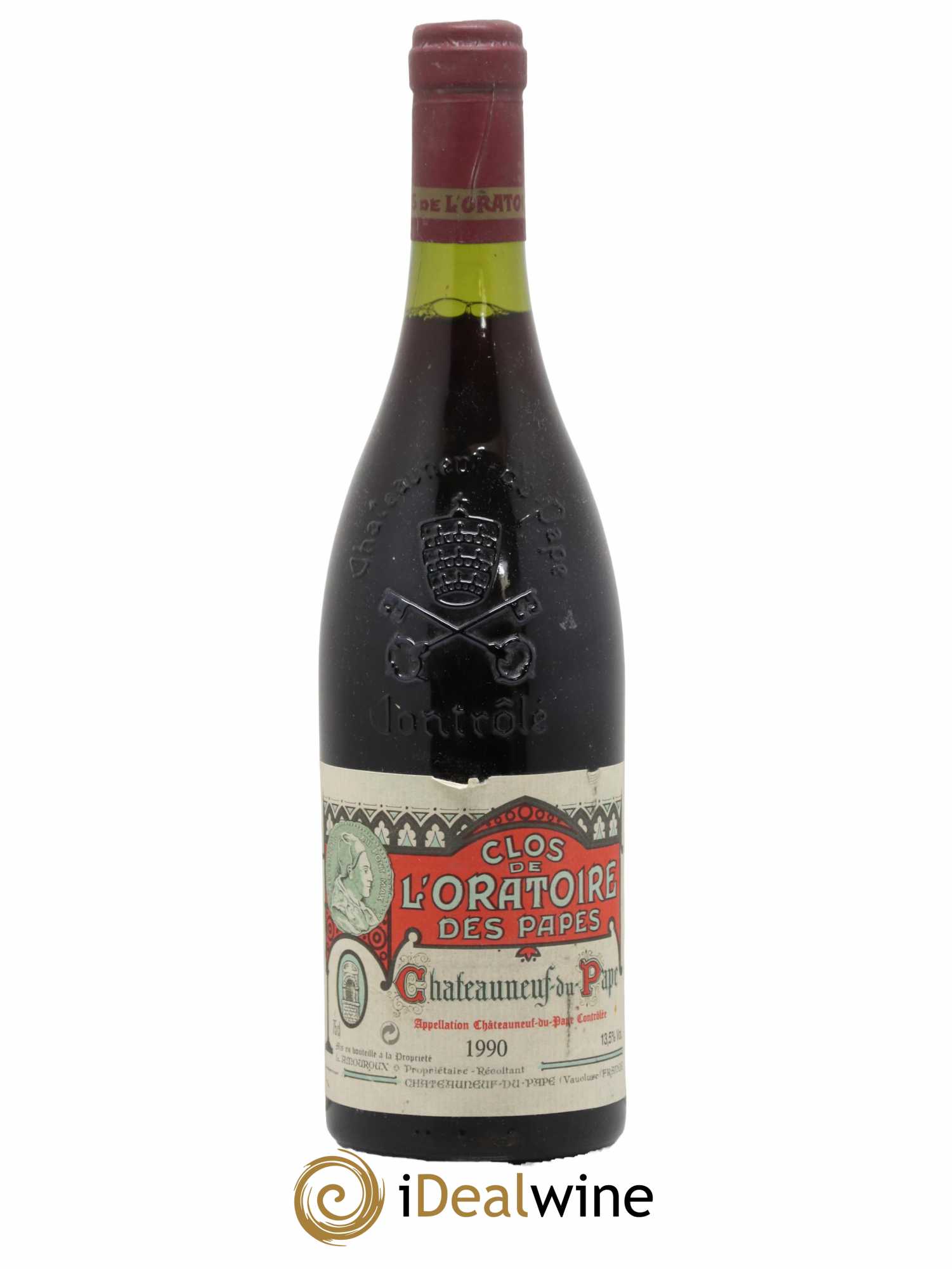 Châteauneuf-du-Pape Clos de l'Oratoire des Papes 1990 - Lot de 1 bouteille - 0