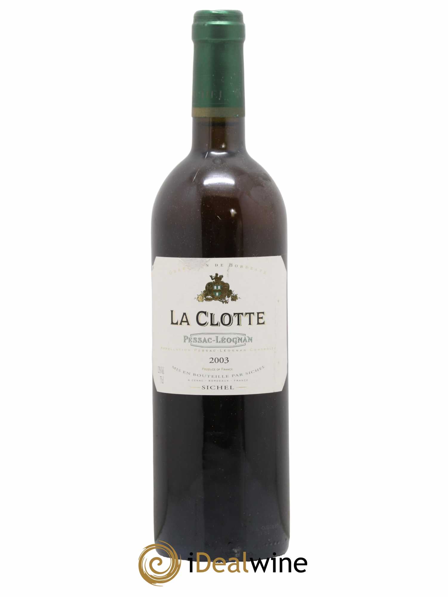 Pessac-Léognan La Clotte Sichel 2003 - Lot de 1 bouteille - 0