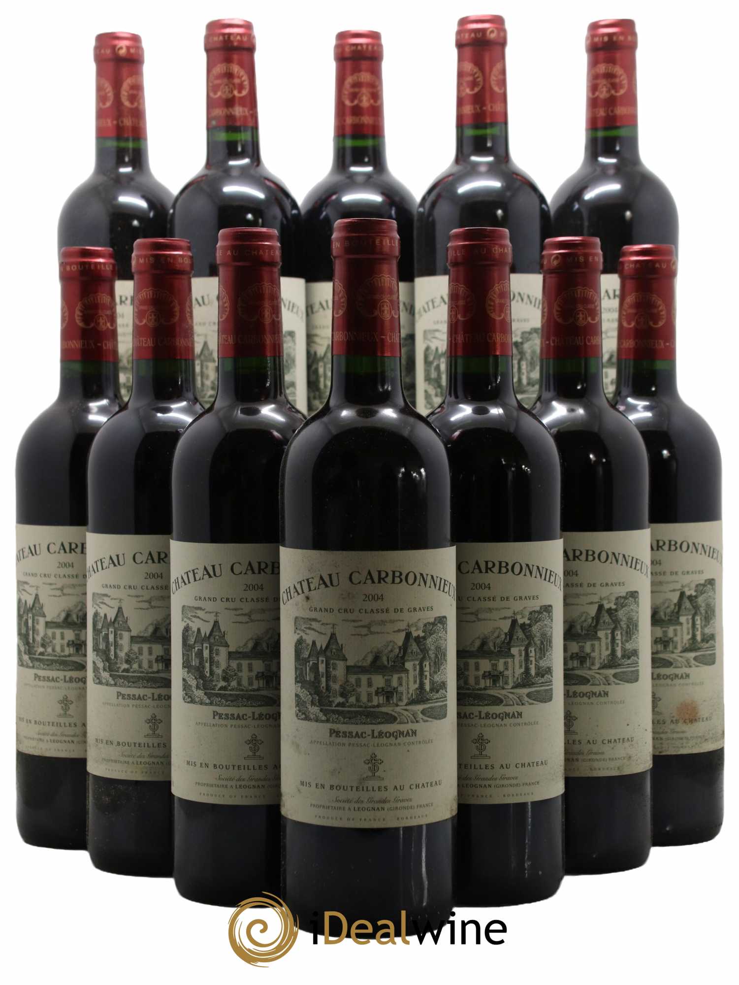 Château Carbonnieux Cru Classé de Graves 2004 - Lot de 12 bouteilles - 0