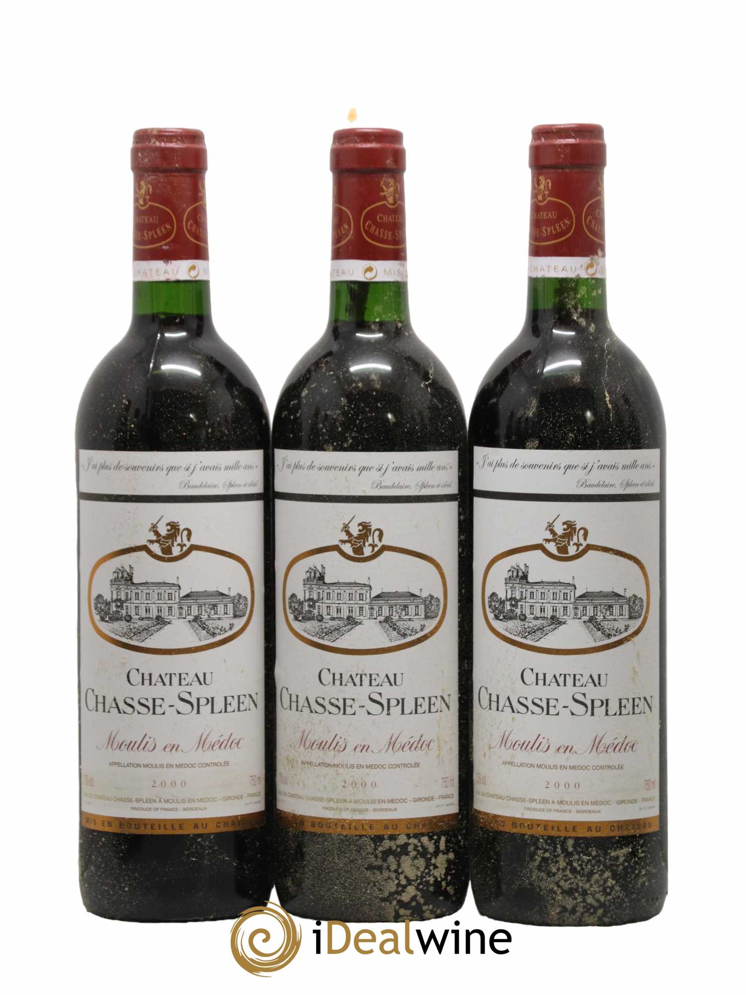 Château Chasse Spleen 2000 - Lot de 12 bouteilles - 1