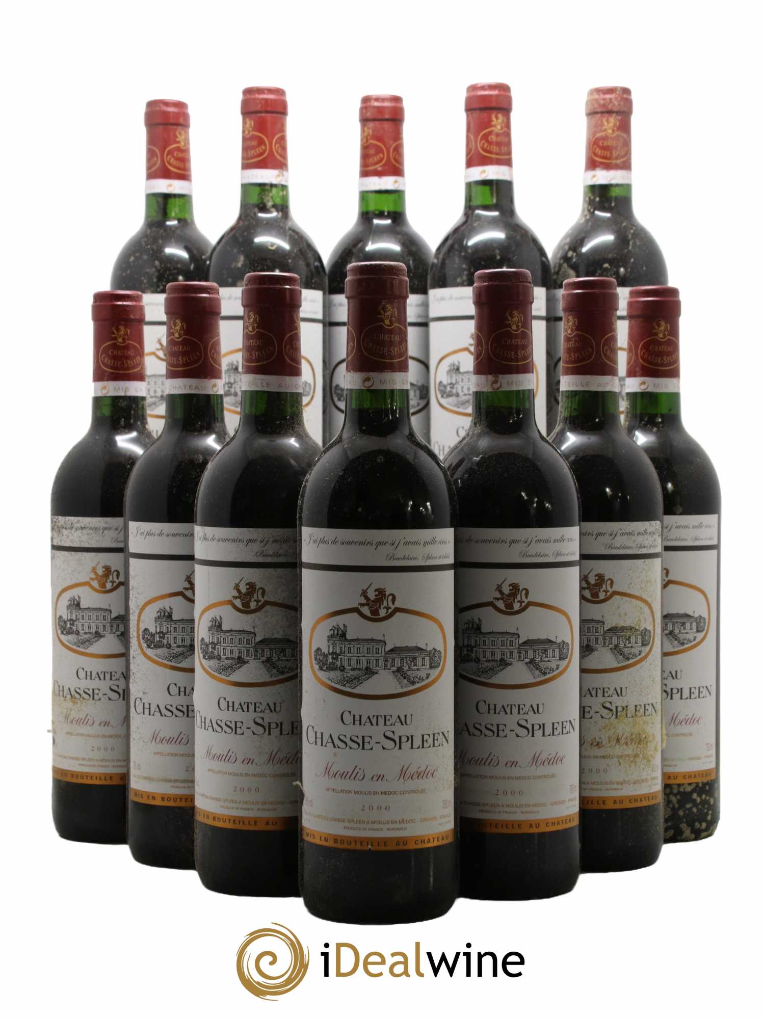 Château Chasse Spleen 2000 - Lot de 12 bouteilles - 0
