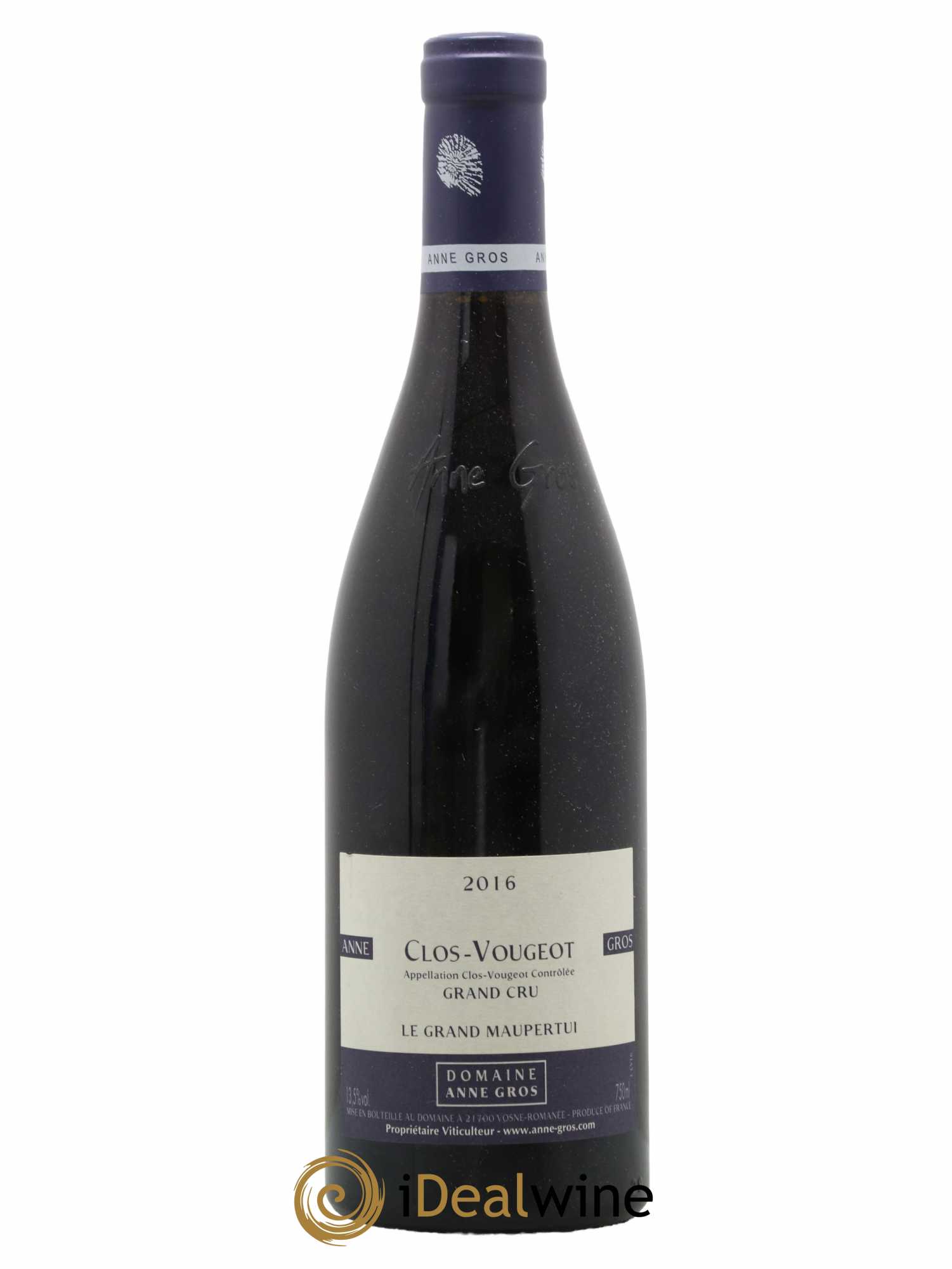 Clos de Vougeot Grand Cru Le Grand Maupertui Anne Gros 2016 - Lot de 1 bouteille - 0