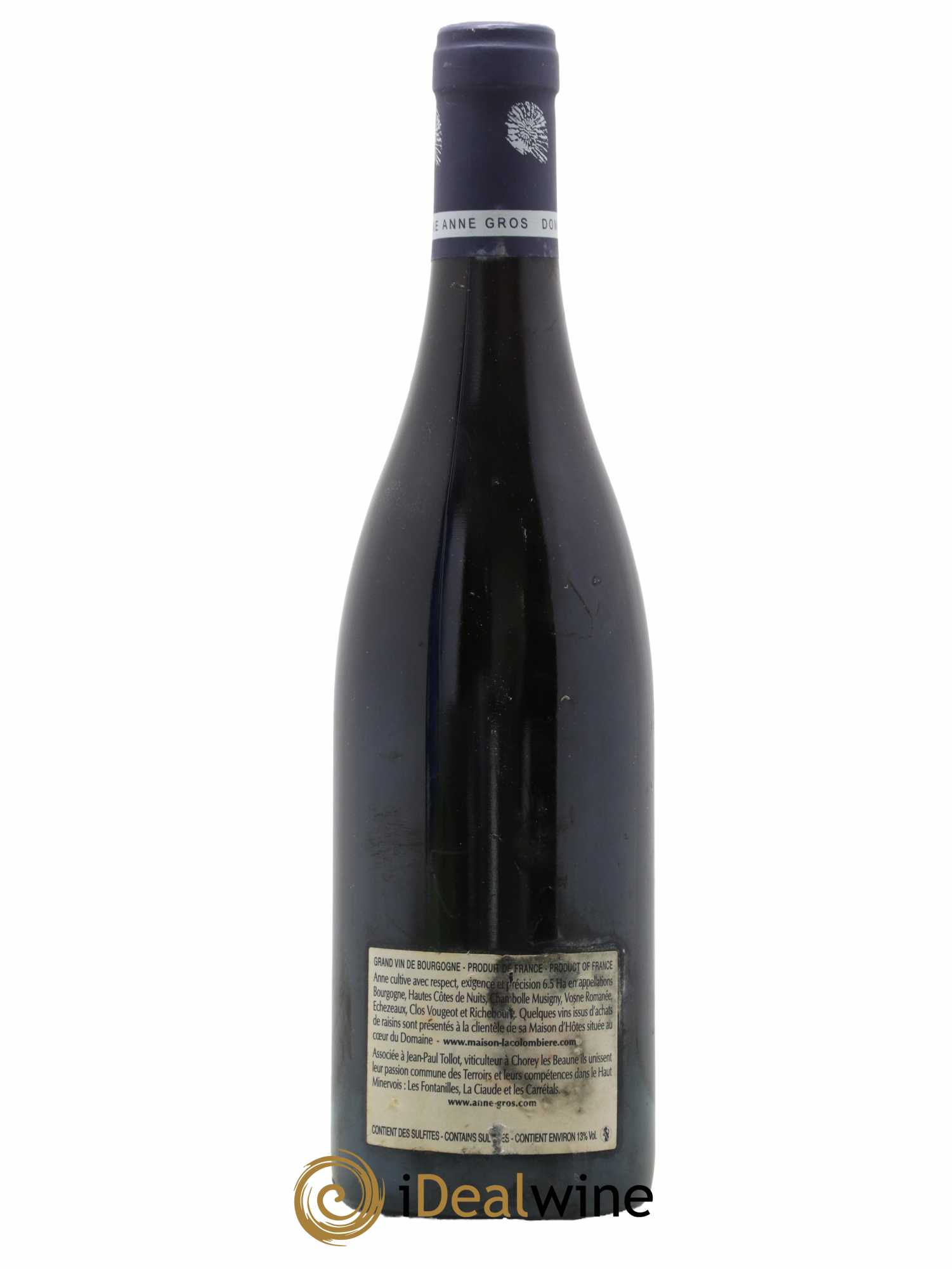 Clos de Vougeot Grand Cru Le Grand Maupertui Anne Gros 2009 - Lot de 1 bouteille - 1