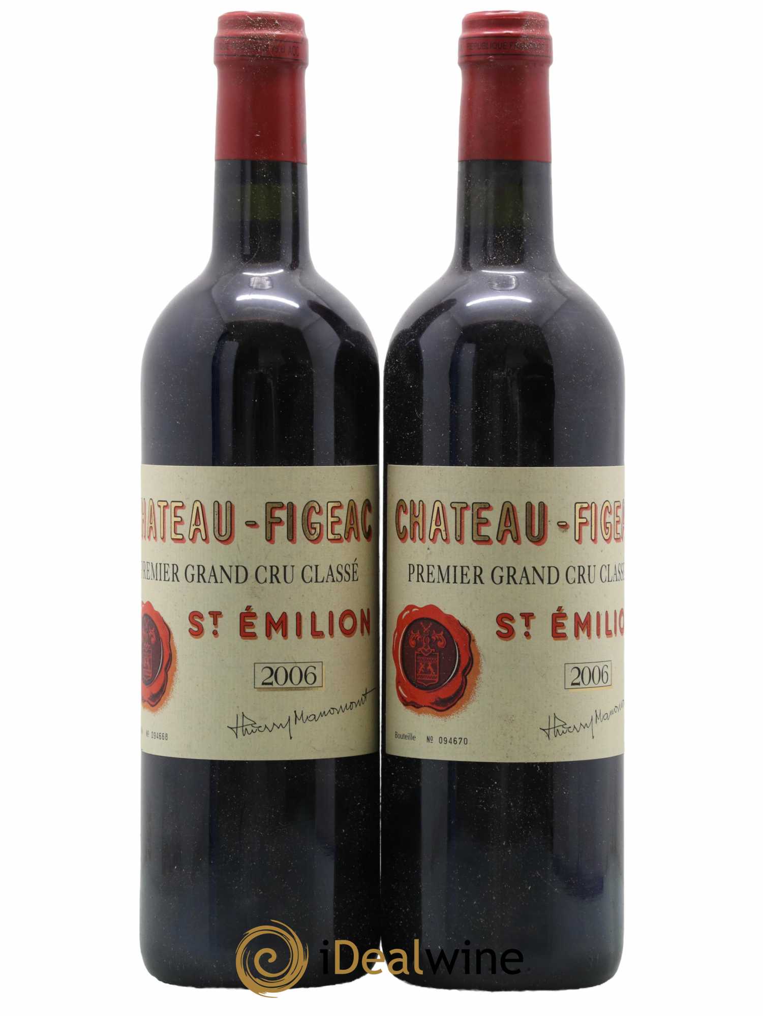 Château Figeac 1er Grand Cru Classé A 2006 - Lot de 2 bouteilles - 0