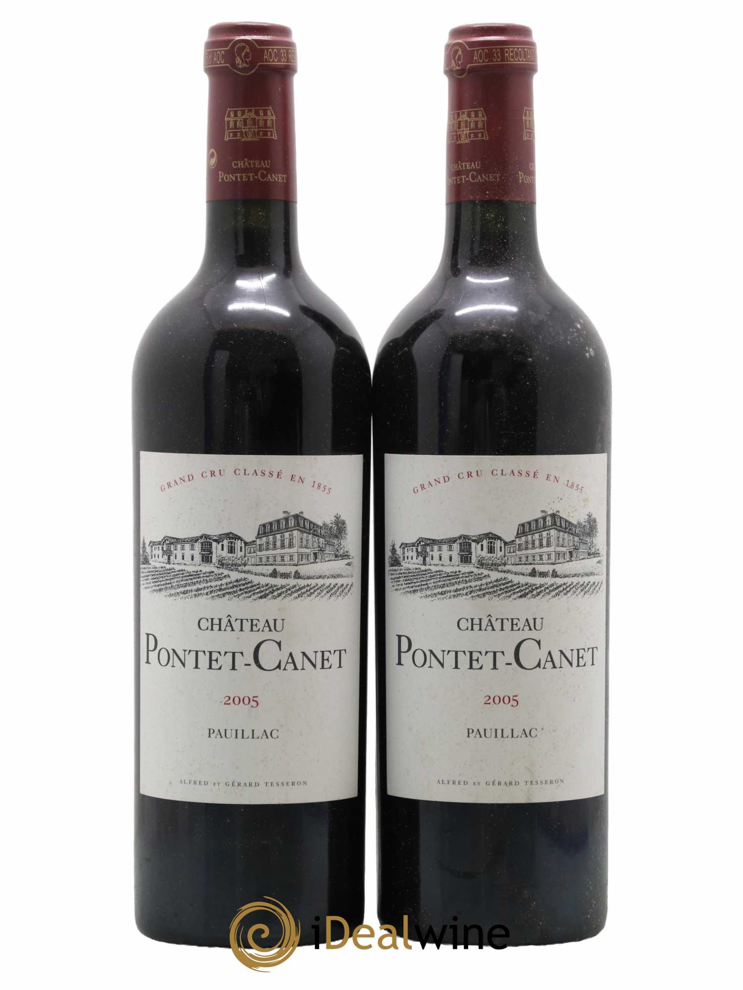 Château Pontet Canet 5ème Grand Cru Classé 2005 - Lot de 2 bouteilles - 0