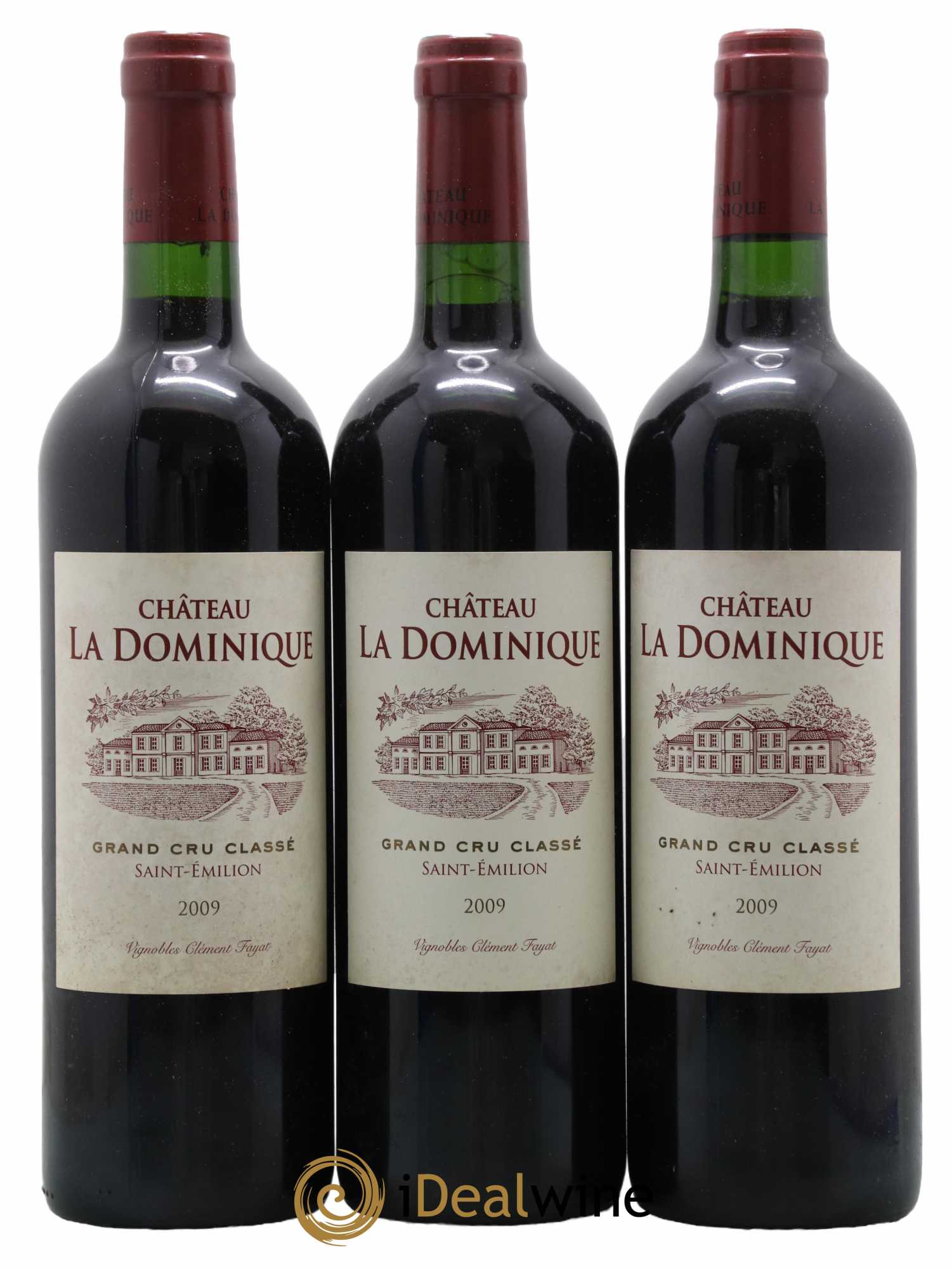 Château la Dominique Grand Cru Classé 2009 - Lot de 3 bouteilles - 0