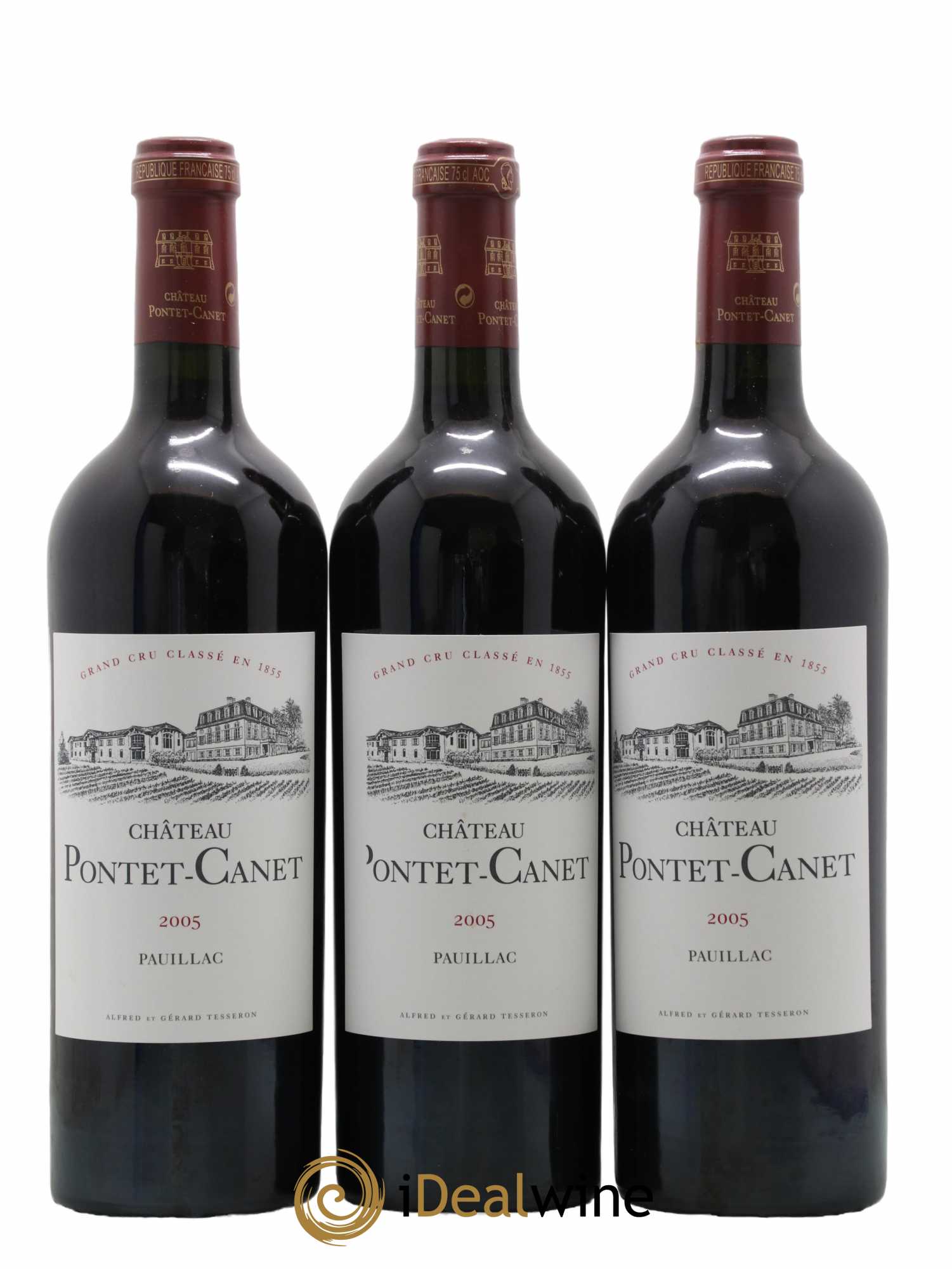 Château Pontet Canet 5ème Grand Cru Classé 2005 - Lot de 6 bouteilles - 1