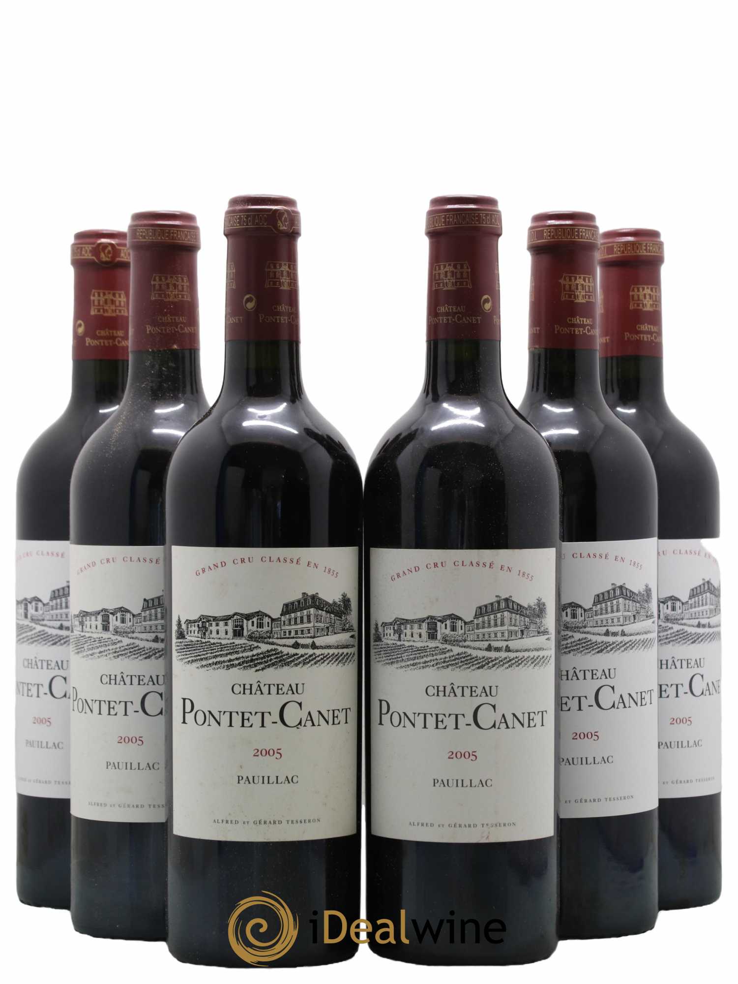 Château Pontet Canet 5ème Grand Cru Classé 2005 - Lot de 6 bouteilles - 0