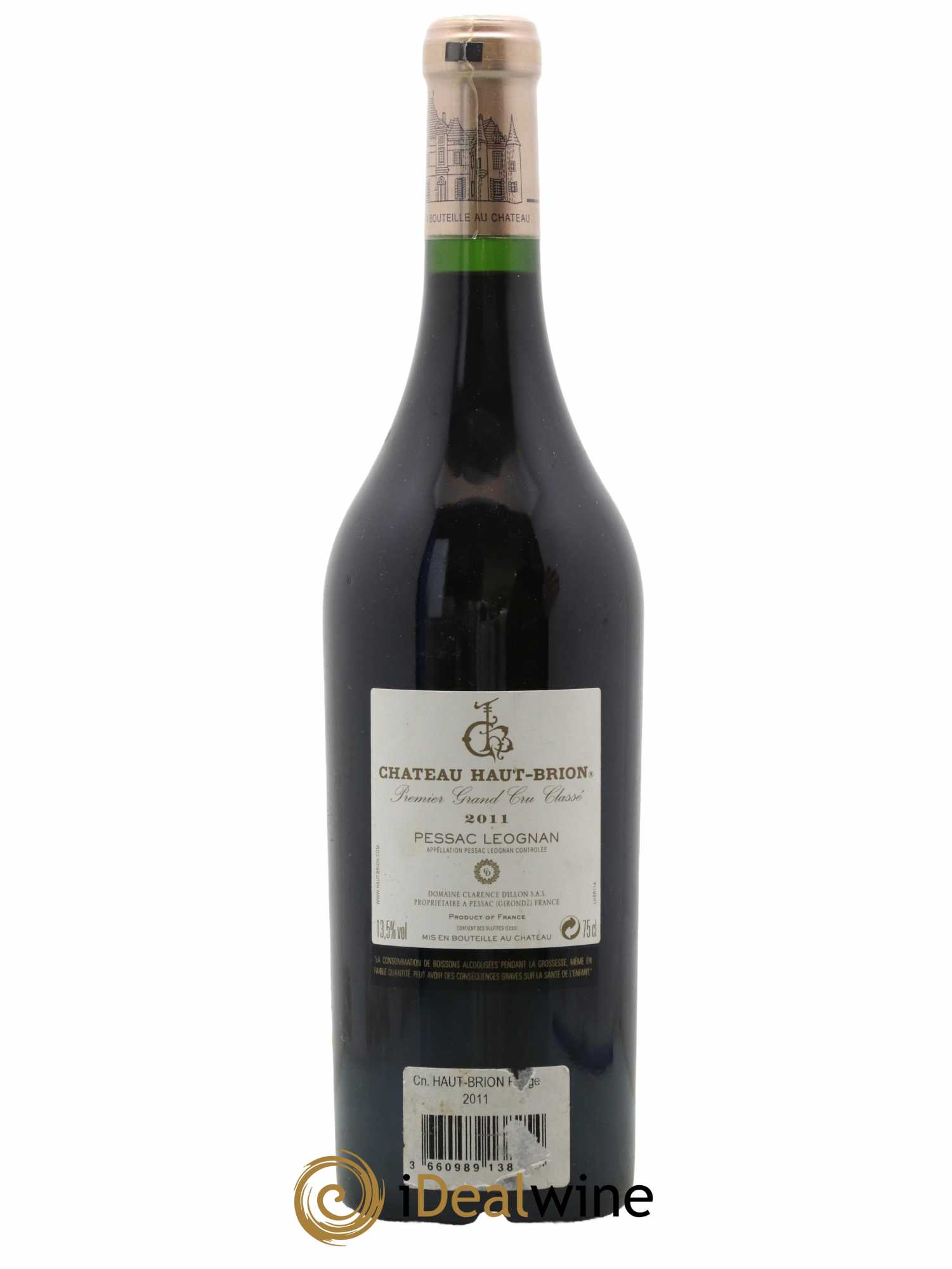 Château Haut Brion 1er Grand Cru Classé 2011 - Lot de 1 bouteille - 1