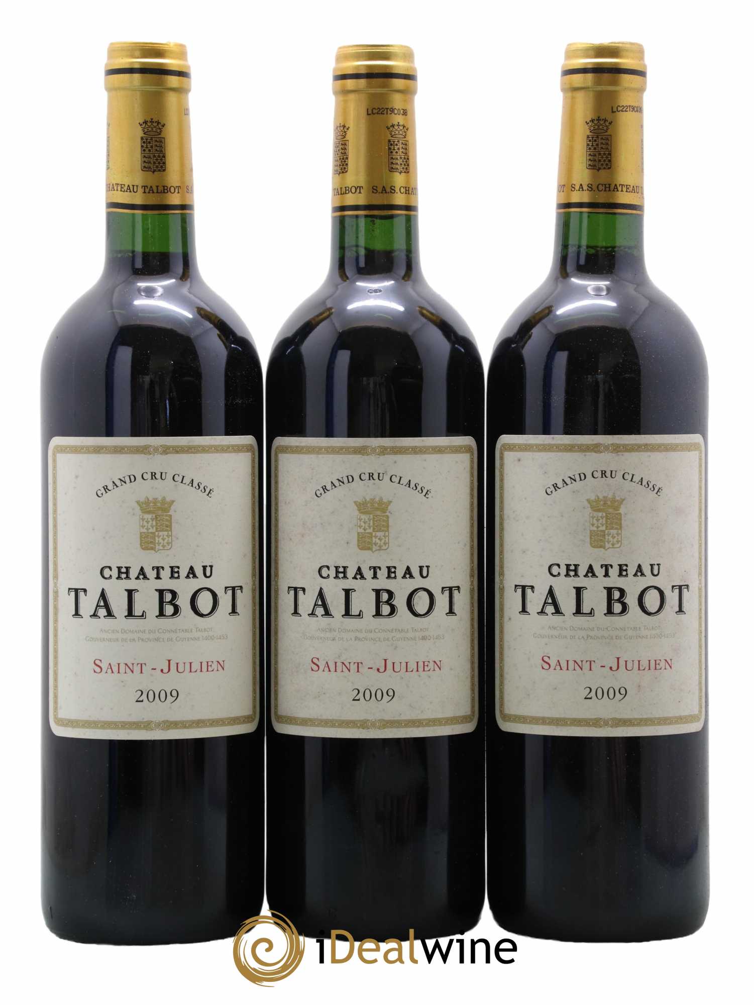 Château Talbot 4ème Grand Cru Classé 2009 - Lot de 6 bouteilles - 2
