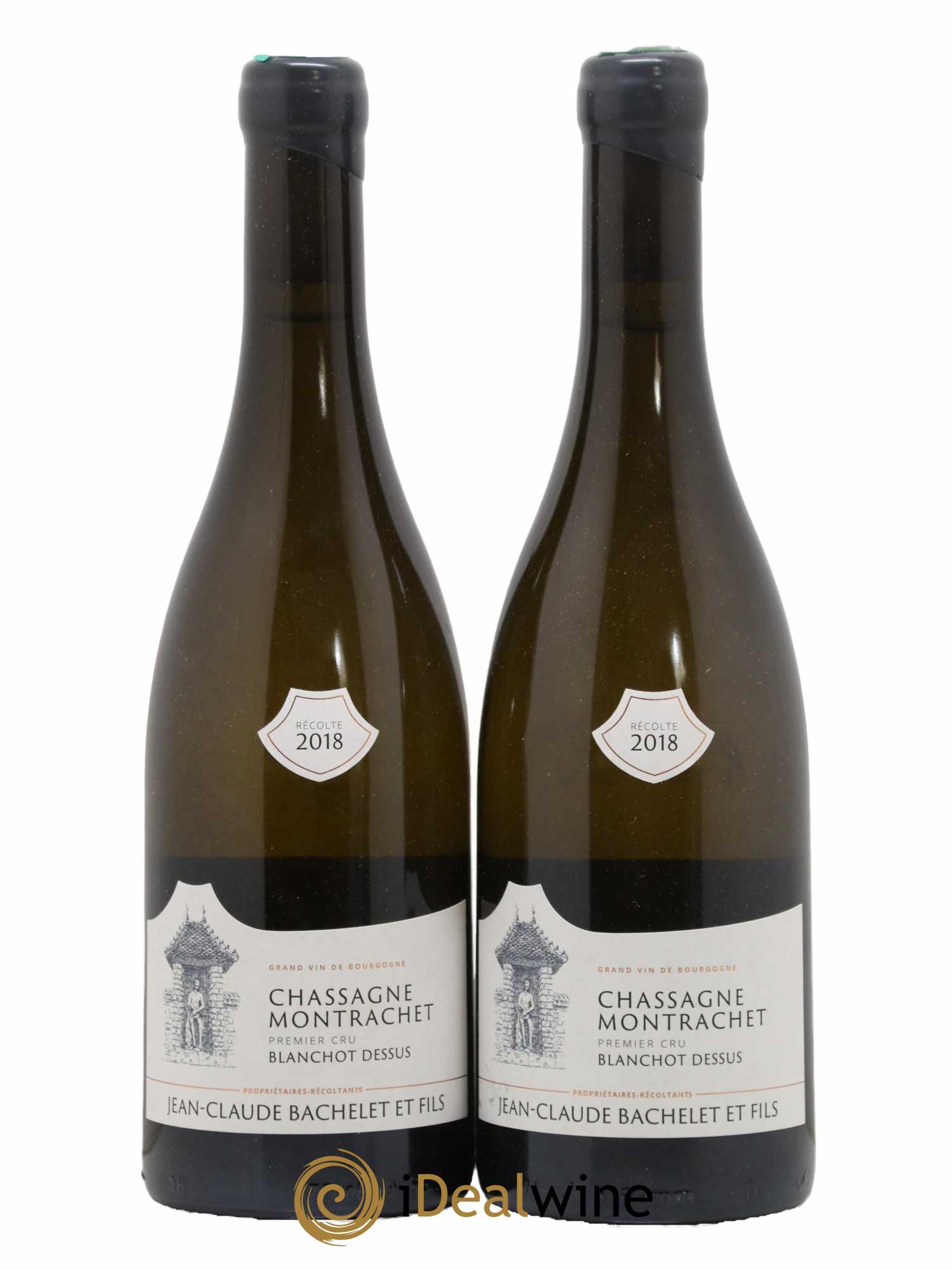 Chassagne-Montrachet 1er Cru Blanchot Dessus Jean-Claude Bachelet (Domaine) 2018 - Lot de 2 bouteilles - 0