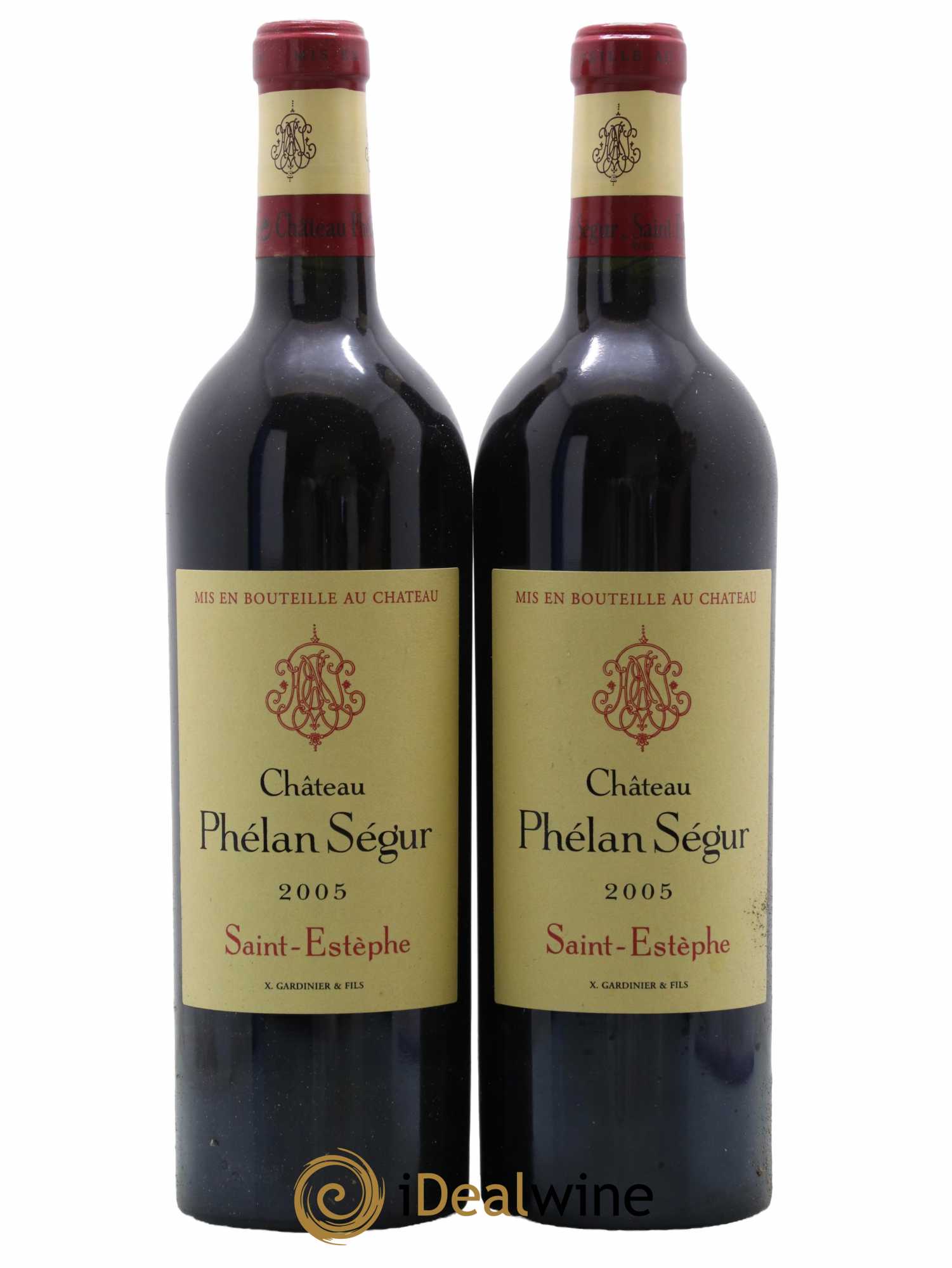 Château Phélan Ségur 2005 - Lot de 2 bouteilles - 0