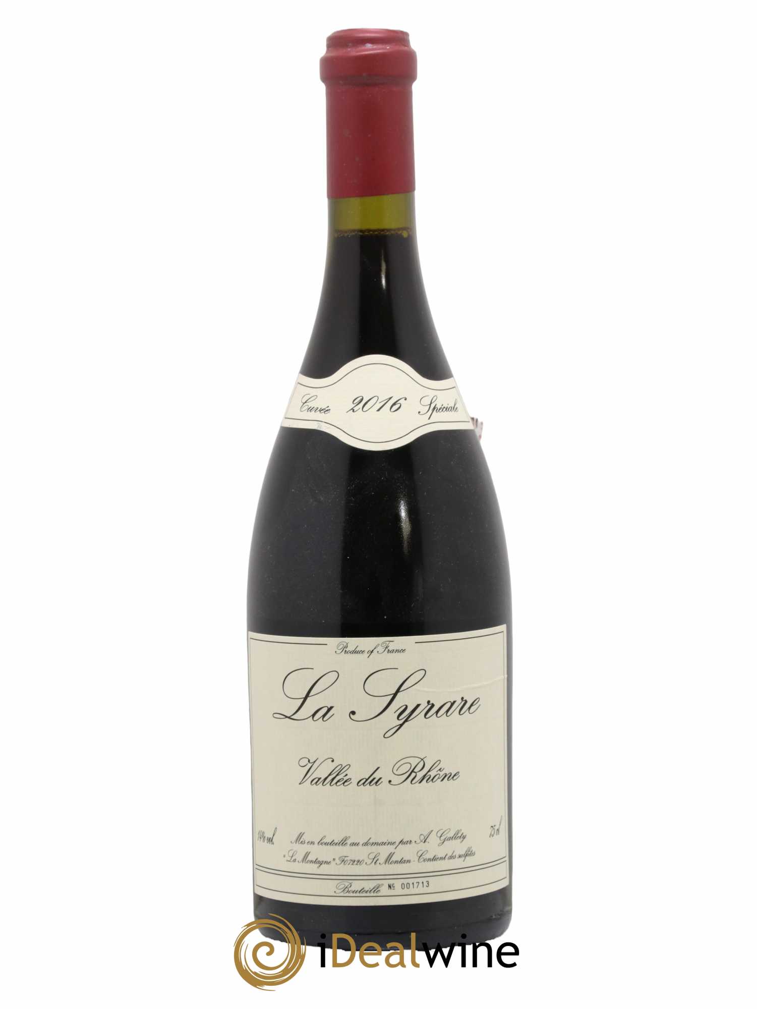 Côtes du Vivarais La Syrare Gallety (Domaine) 2016 - Lot de 1 bouteille - 0