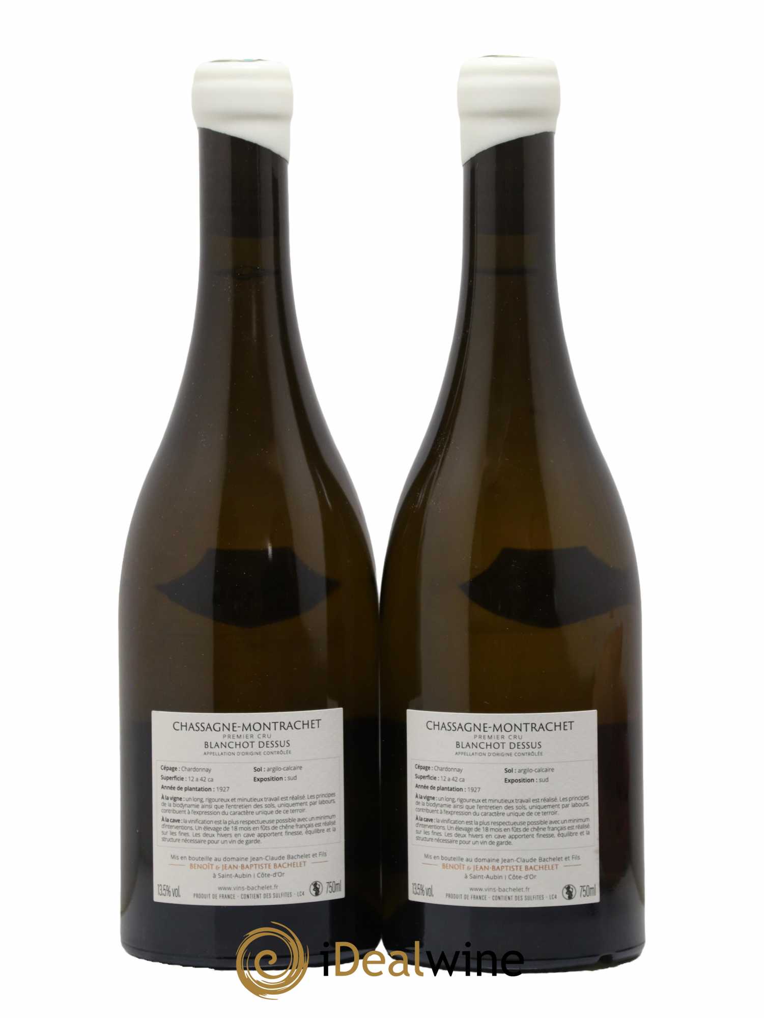 Chassagne-Montrachet 1er Cru Blanchot Dessus Jean-Claude Bachelet (Domaine) 2021 - Lot de 2 bouteilles - 1