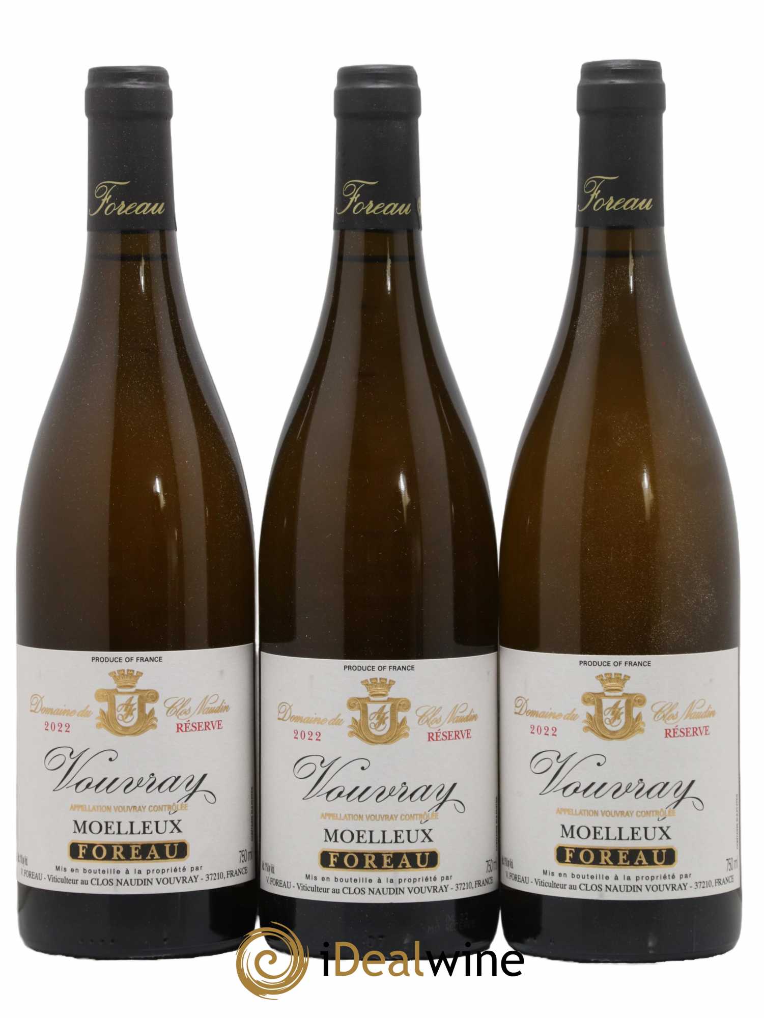 Vouvray Moelleux Réserve Clos Naudin - Philippe Foreau 2022 - Lotto di 3 bottiglie - 0