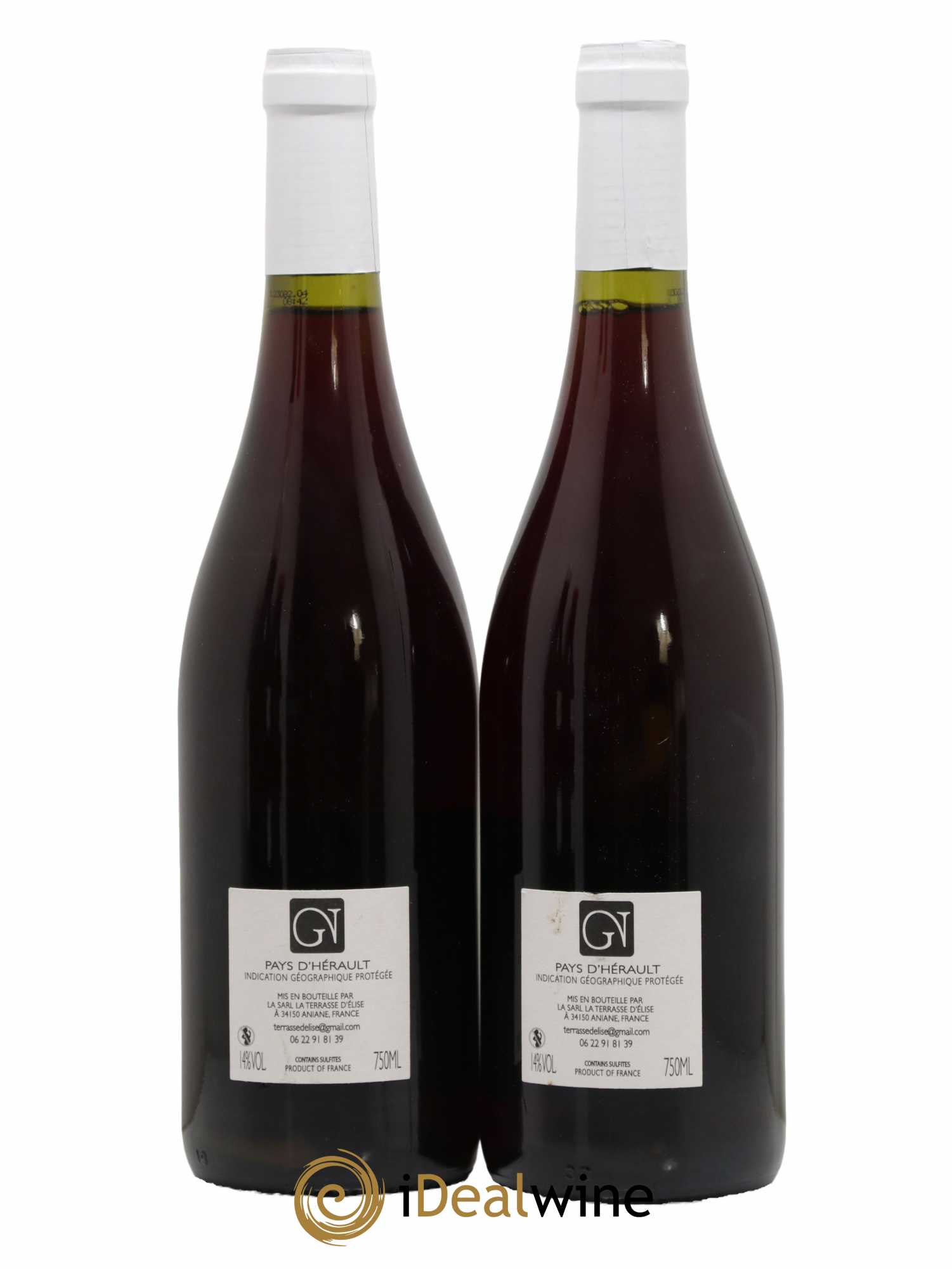 IGP Pays d'Hérault GN Terrasse d'Elise (Domaine de la) 2021 - Lot of 2 bottles - 1