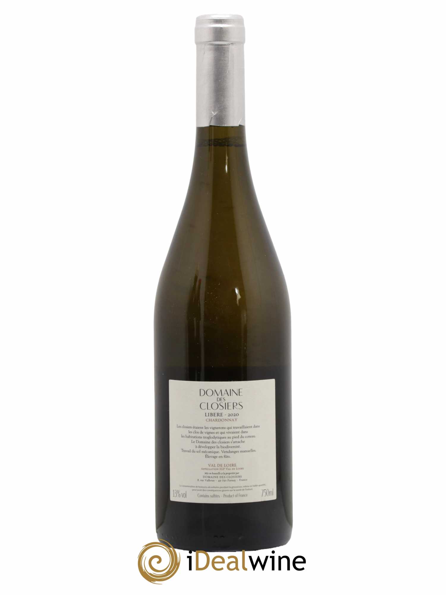 Val de Loire Libere Domaine des Closiers 2020 - Lot de 1 bouteille - 1