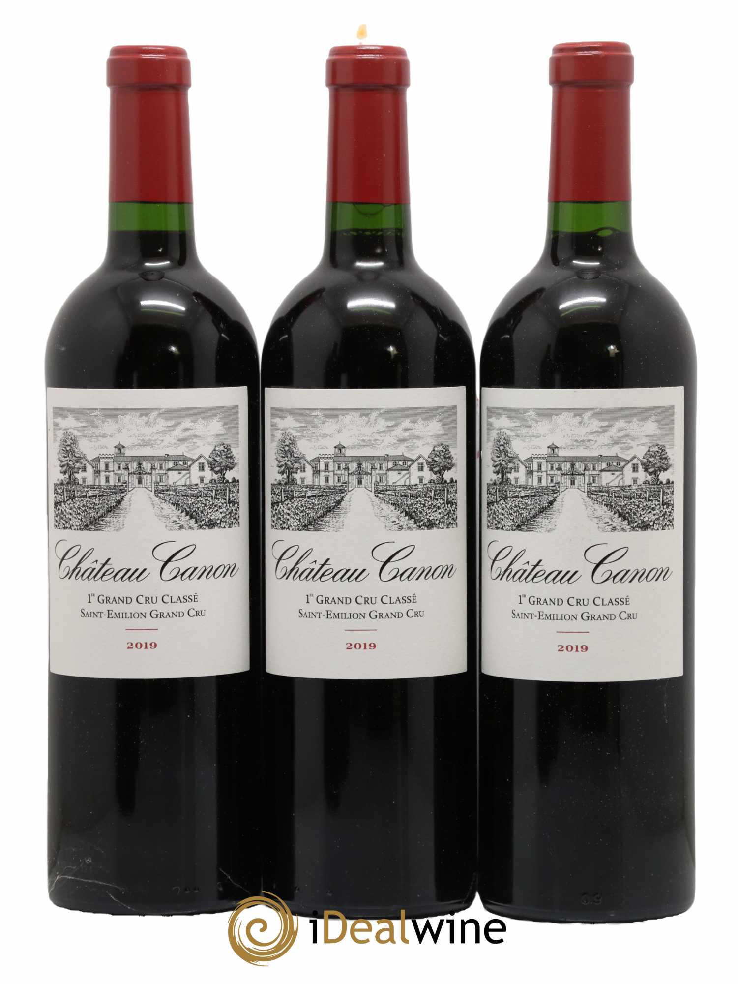Château Canon 1er Grand Cru Classé B 2019 - Lot de 3 bouteilles - 0