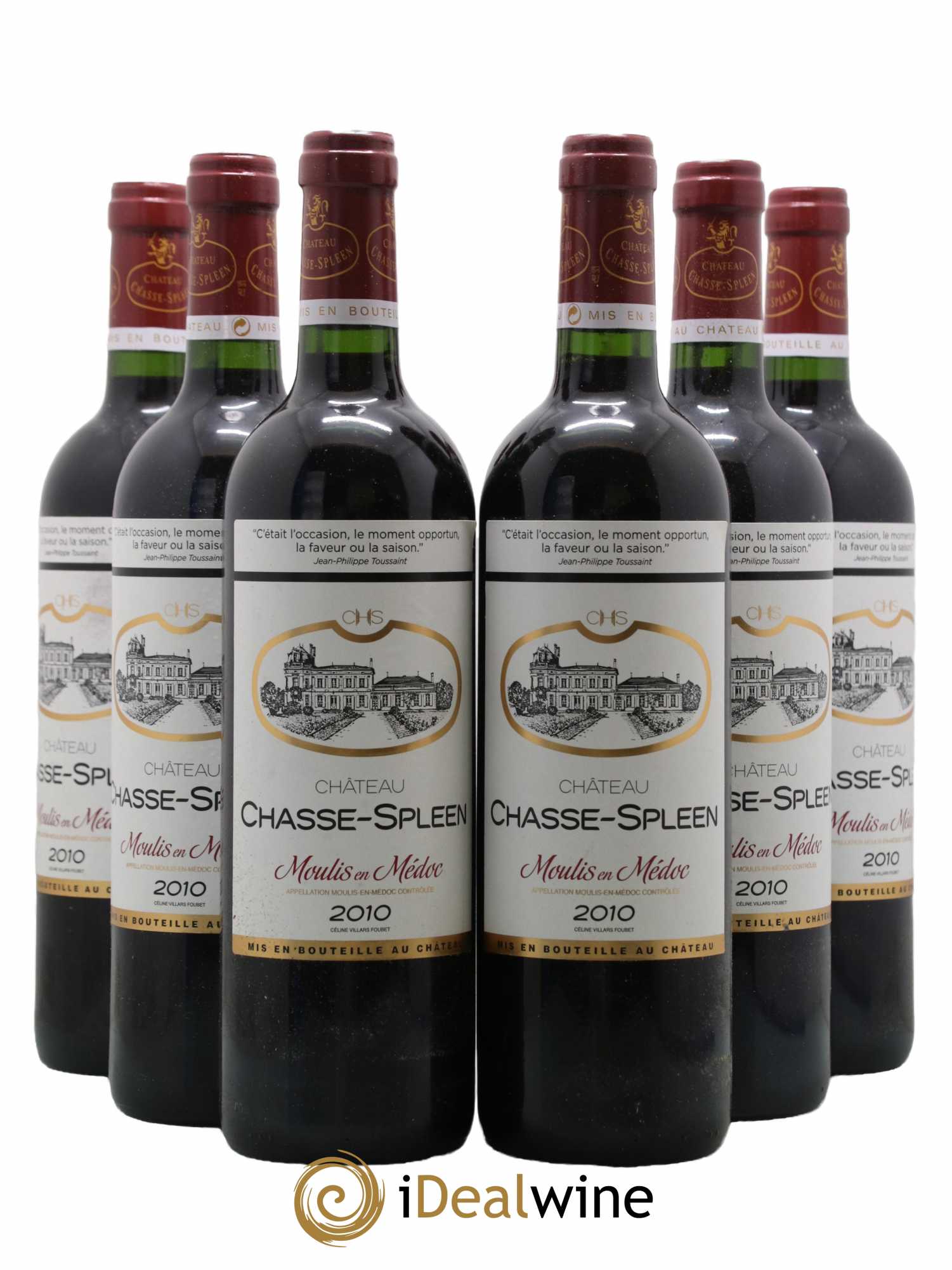Château Chasse Spleen 2010 - Lot de 6 bouteilles - 0