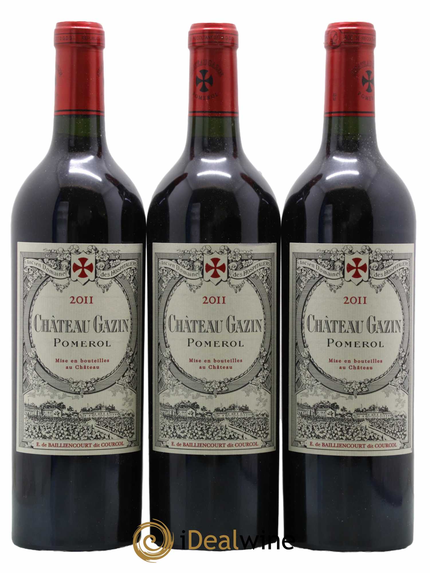 Château Gazin 2011 - Lot de 3 bouteilles - 0