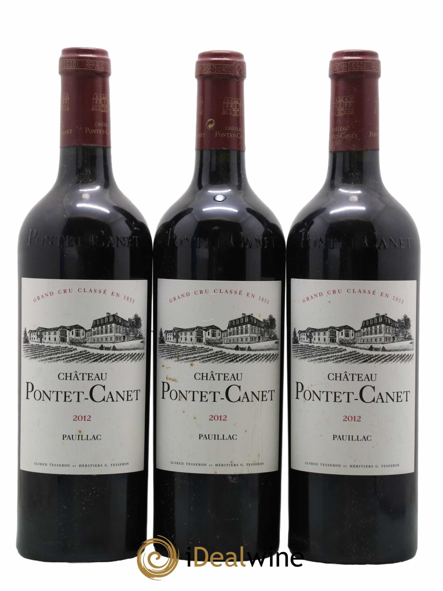 Château Pontet Canet 5ème Grand Cru Classé 2012 - Lot de 6 bouteilles - 1