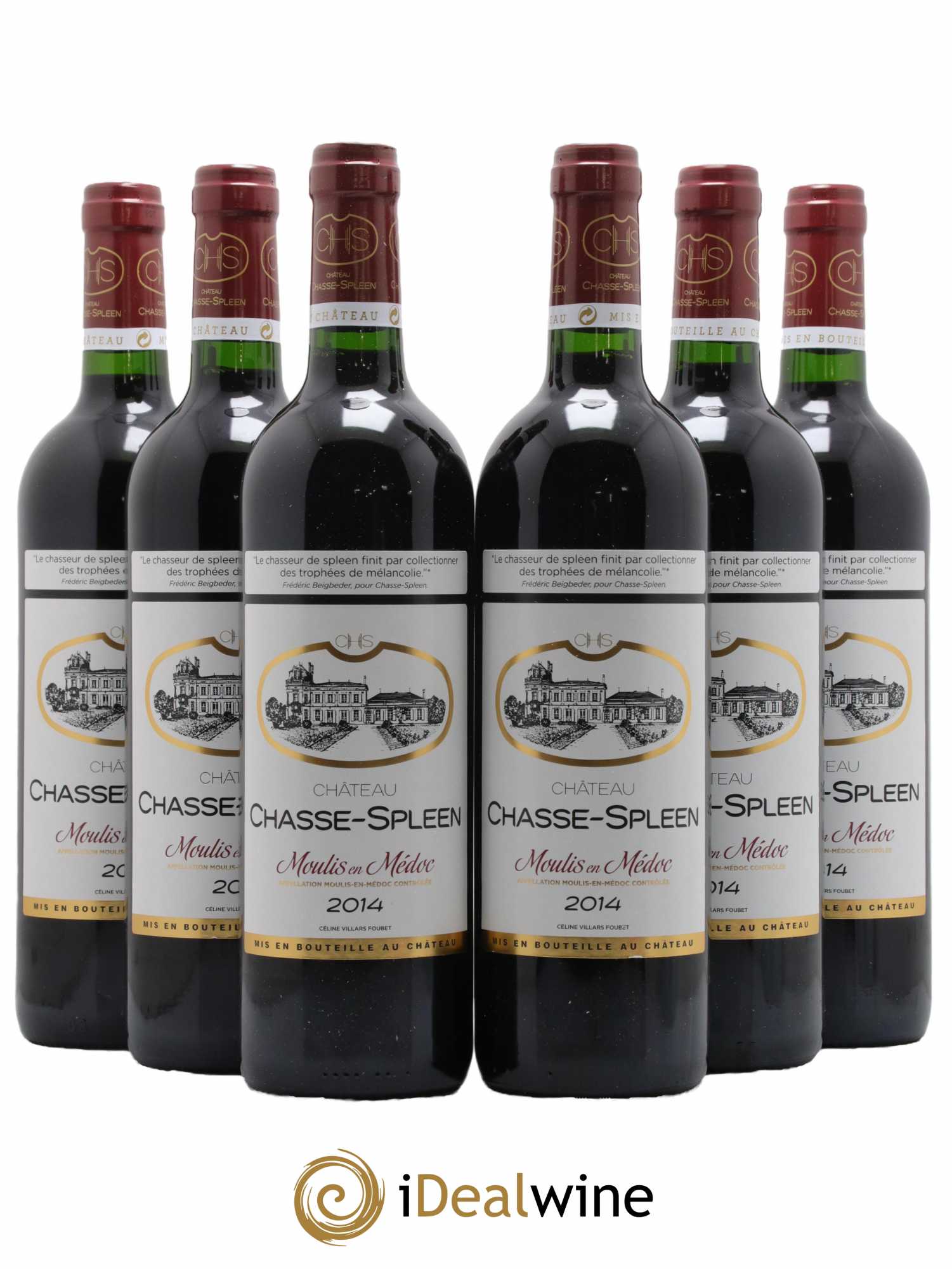 Château Chasse Spleen 2014 - Lot de 6 bouteilles - 0
