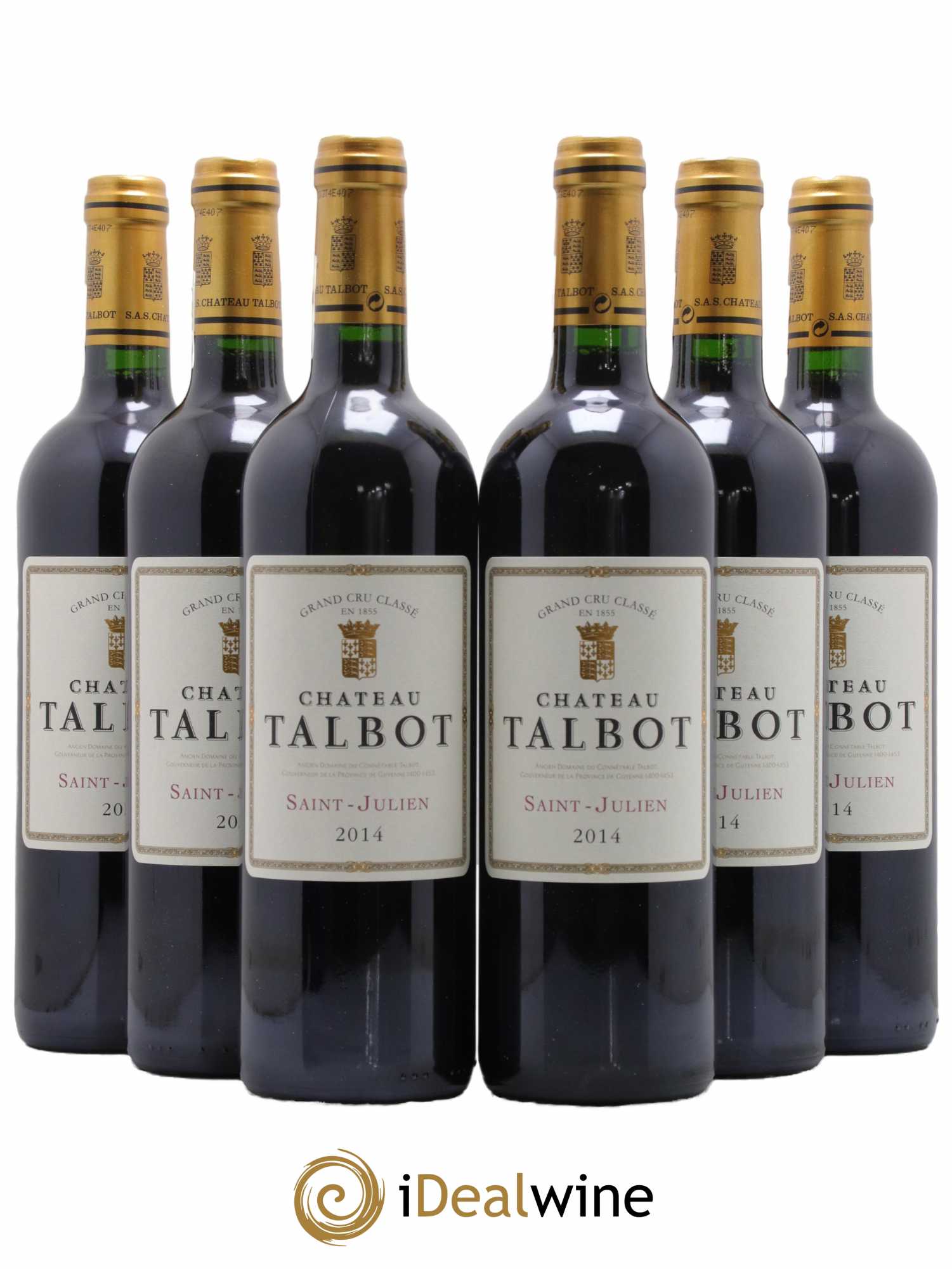Château Talbot 4ème Grand Cru Classé 2014 - Lot de 6 bouteilles - 0