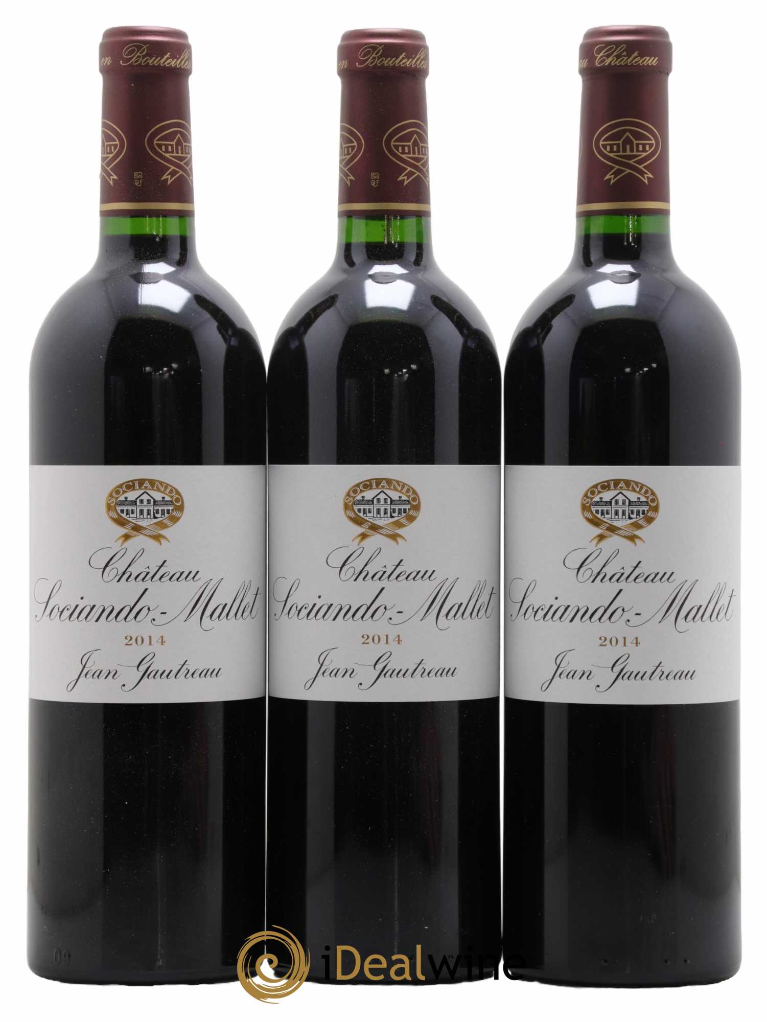 Château Sociando Mallet 2014 - Lotto di 6 bottiglie - 1