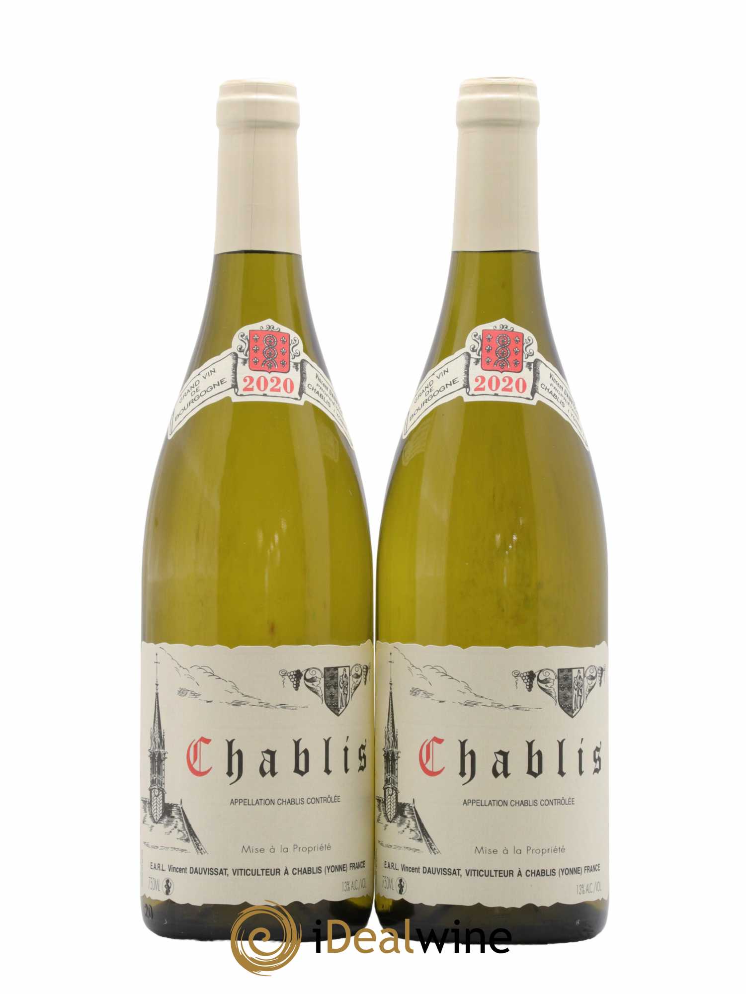 Chablis Vincent Dauvissat (Domaine) 2020 - Lot de 2 bouteilles - 0