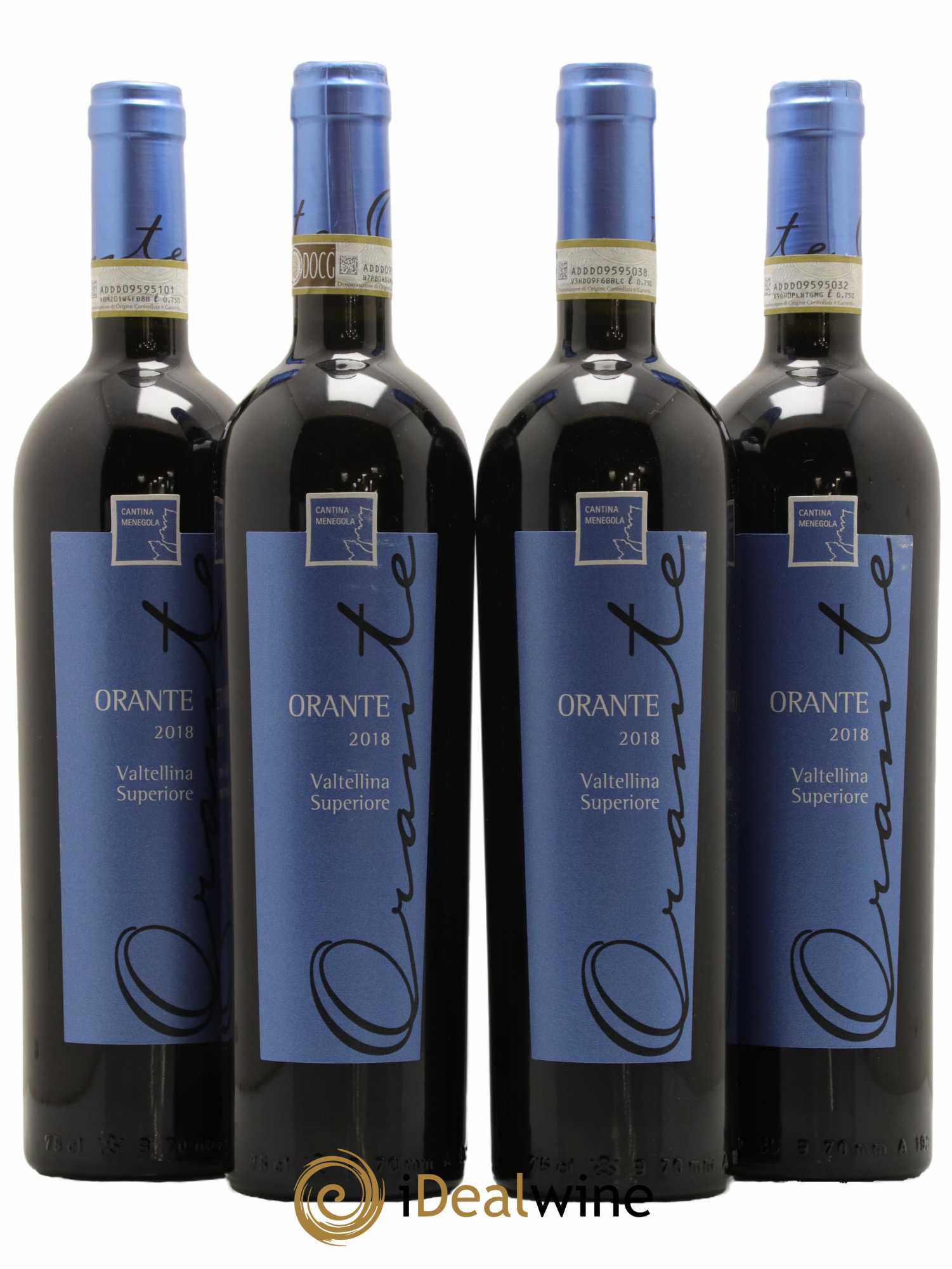 Nebbiolo Valtellina Superiore Orante Cantina Menegola 2018 - Lot de 4 bouteilles - 0