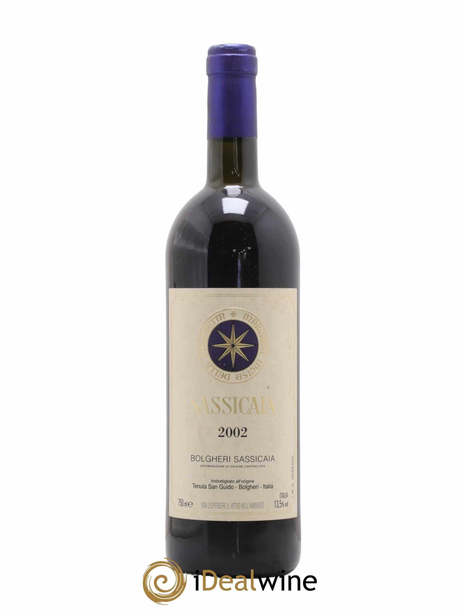 Bolgheri DOC Sassicaia Tenuta San Guido 2002 - Lot de 1 bouteille - 0