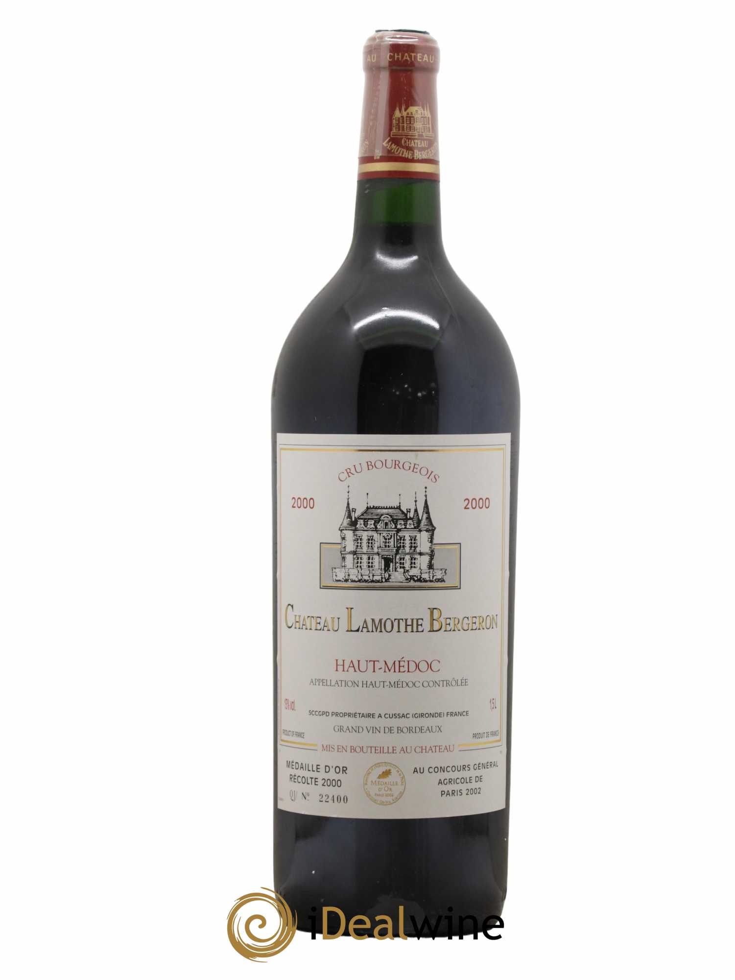 Château Lamothe Bergeron Cru Bourgeois 2000 - Lot de 1 magnum - 0