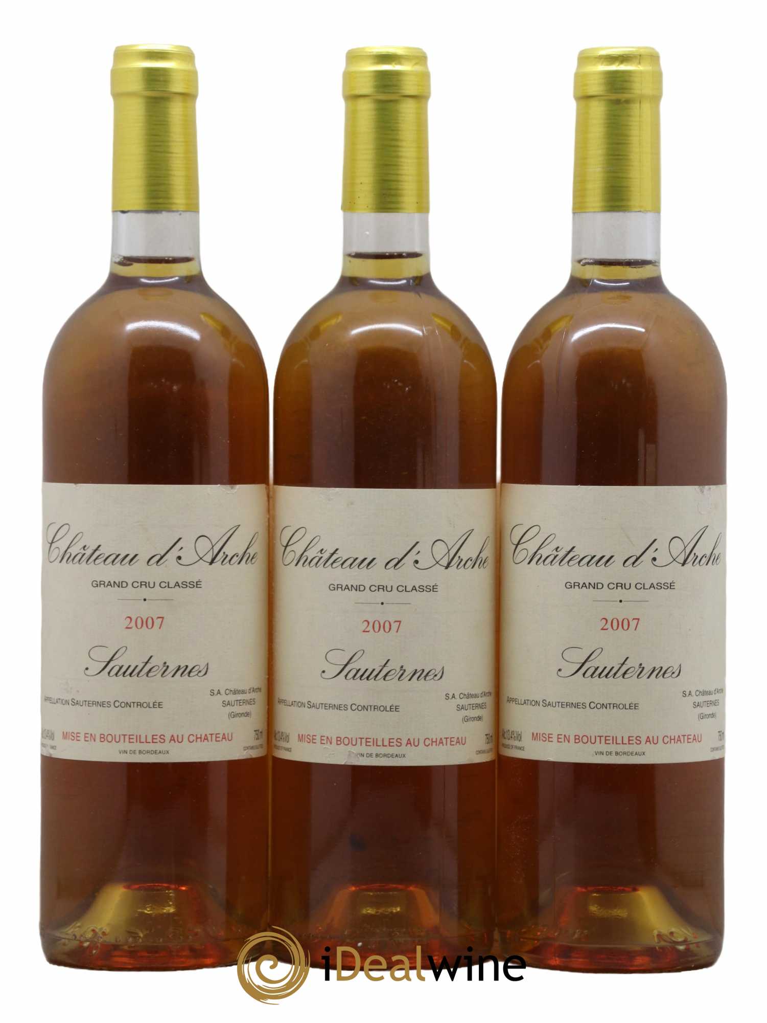 Château d' Arche 2ème Grand Cru Classé 2007 - Lotto di 3 bottiglie - 0