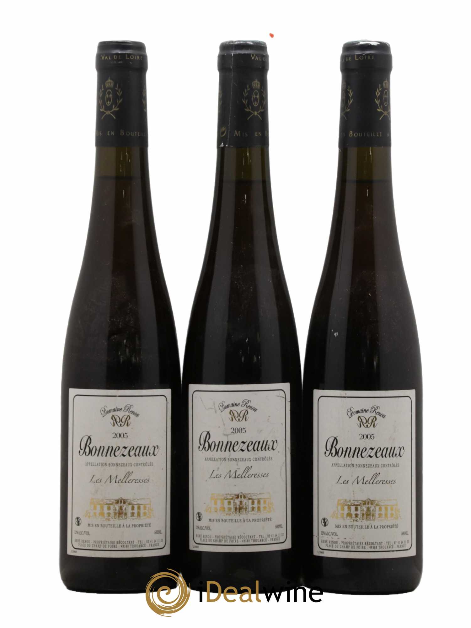 Bonnezeaux Les Melleresses René Renou 50CL 2005 - Lotto di 3 bottiglie - 0