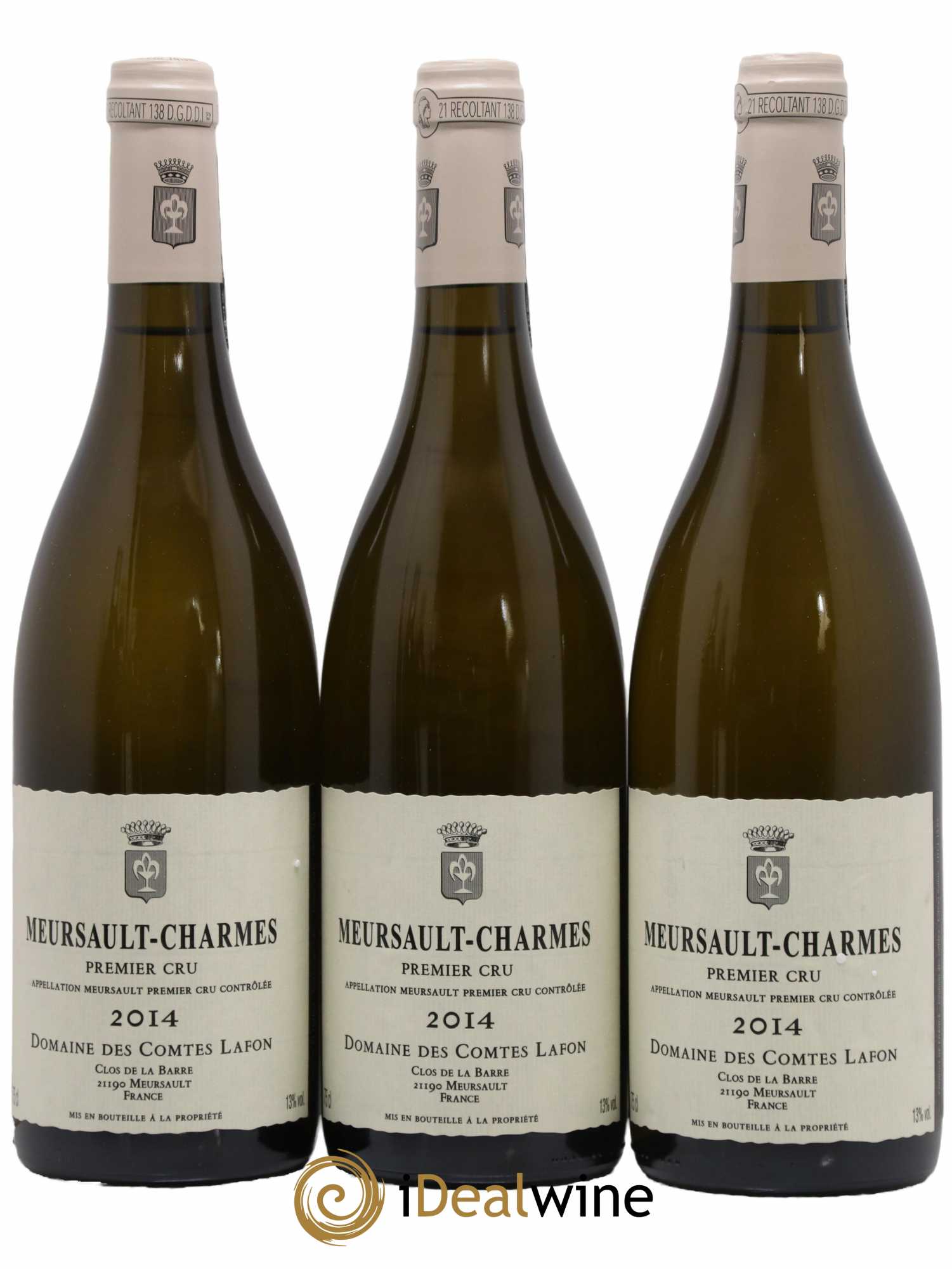 Meursault 1er Cru Charmes Comtes Lafon (Domaine des) 2014 - Lot de 3 bouteilles - 0