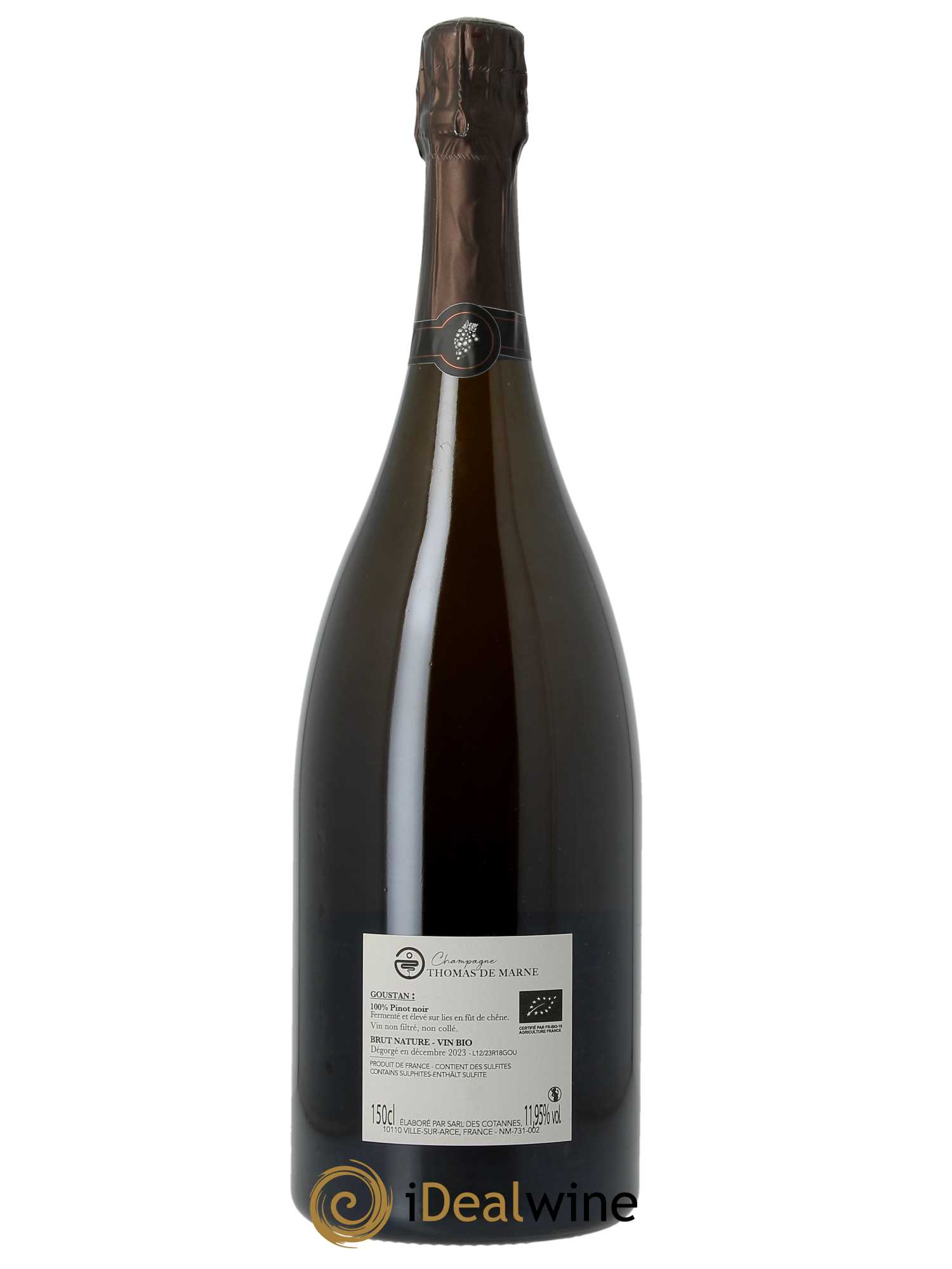 Blanc de Noirs Goustan Brut Nature Thomas de Marne 2018 - Lot of 1 magnum - 1