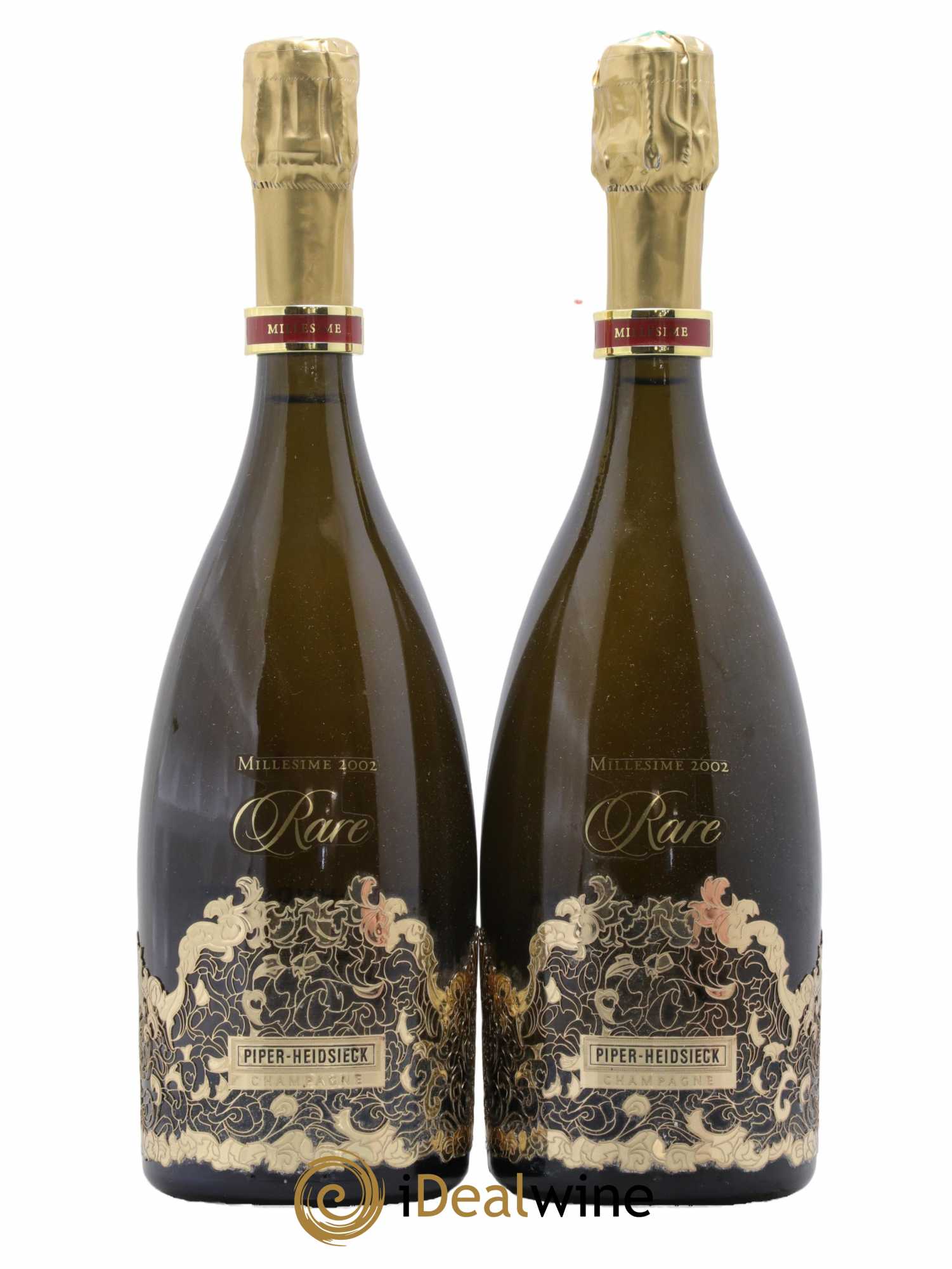 Rare Piper Heidsieck 2002 - Lot of 2 bottles - 0