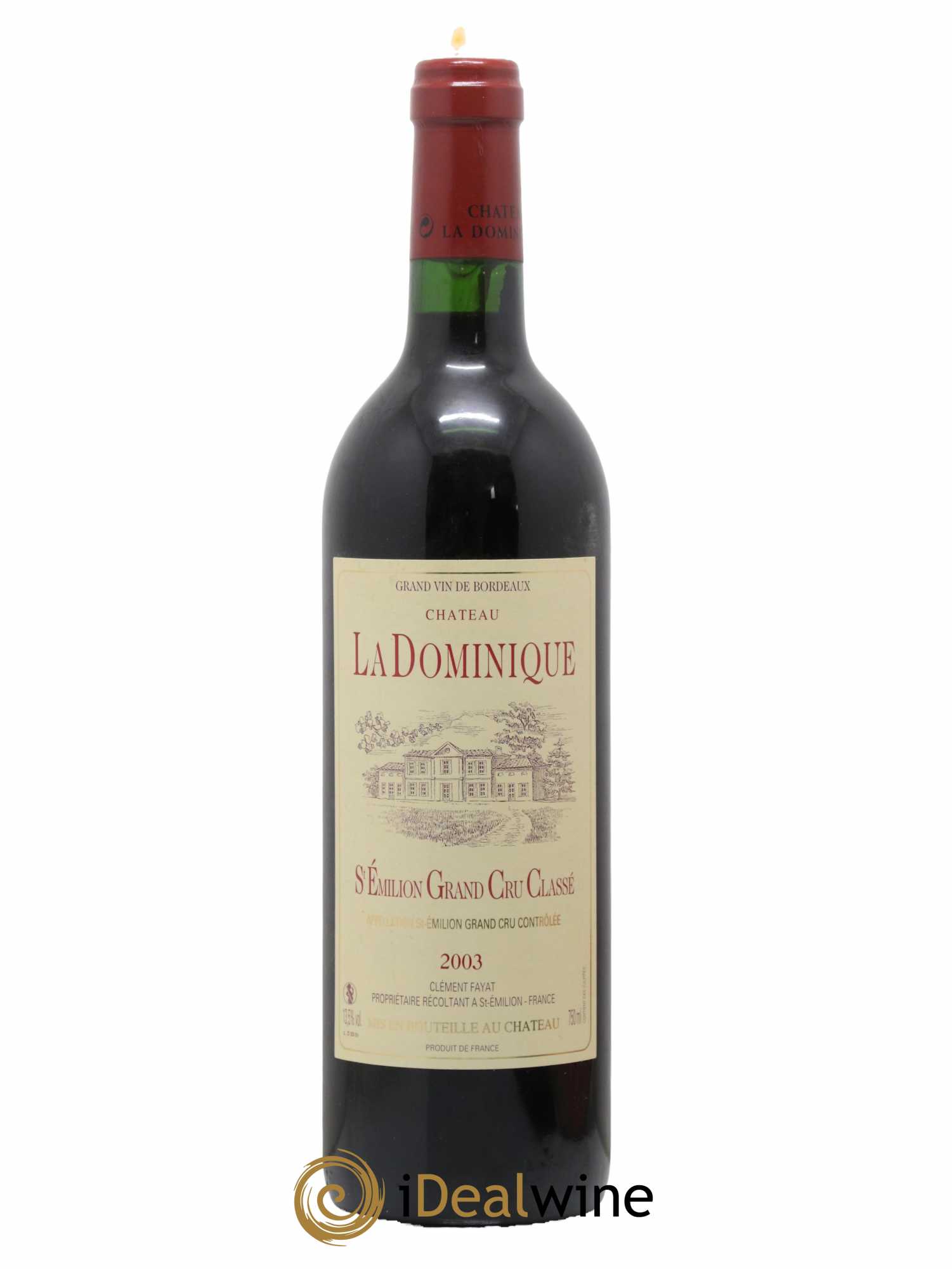 Château la Dominique Grand Cru Classé 2003 - Lot de 1 bouteille - 0