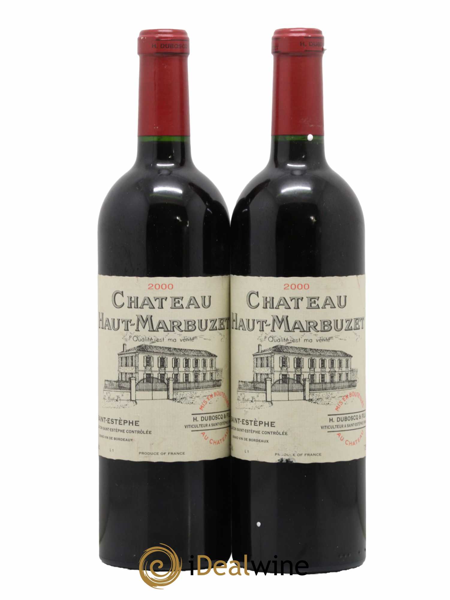 Château Haut Marbuzet 2000 - Lot de 2 bouteilles - 0