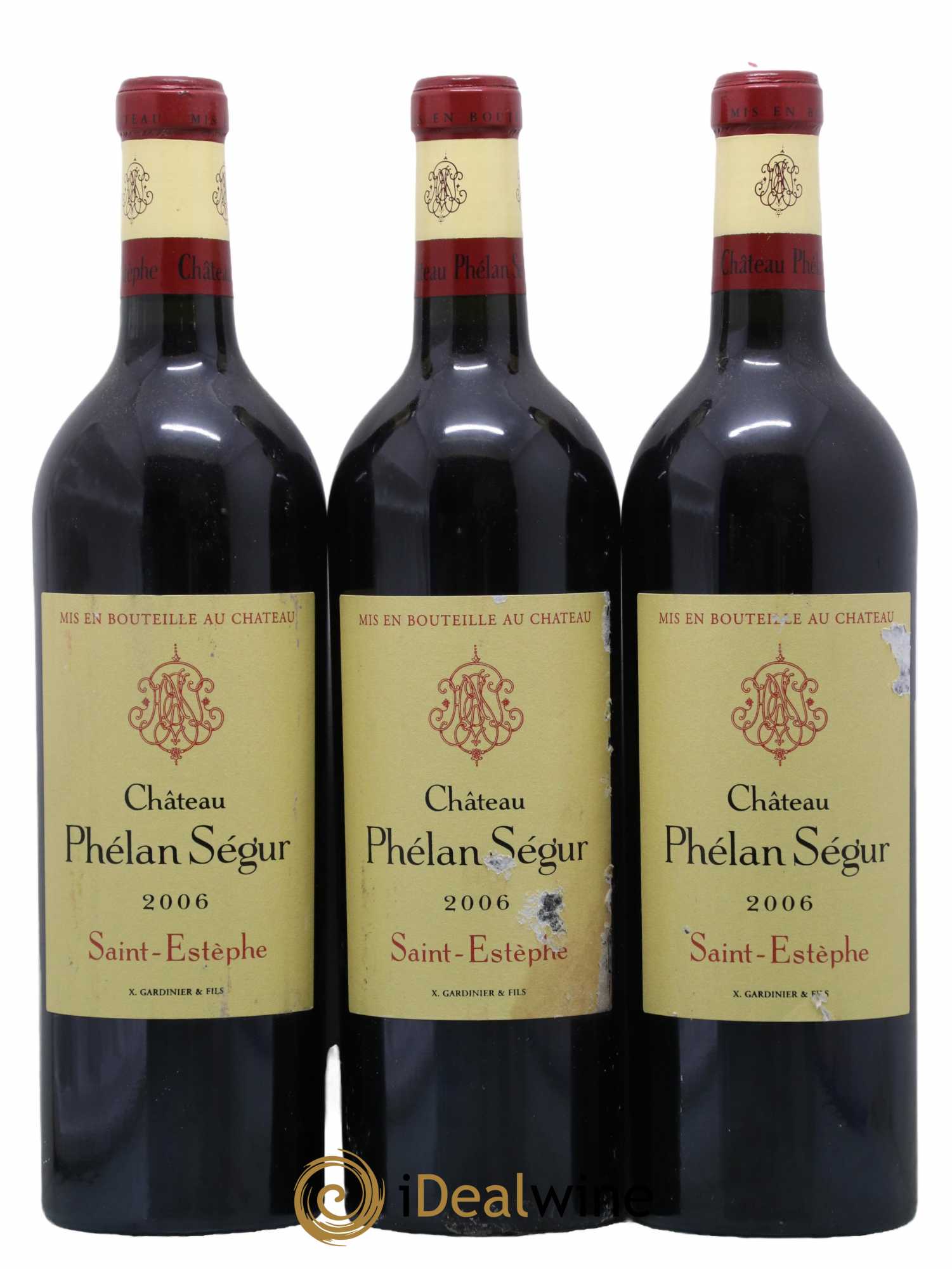 Château Phélan Ségur 2006 - Lot de 3 bouteilles - 0