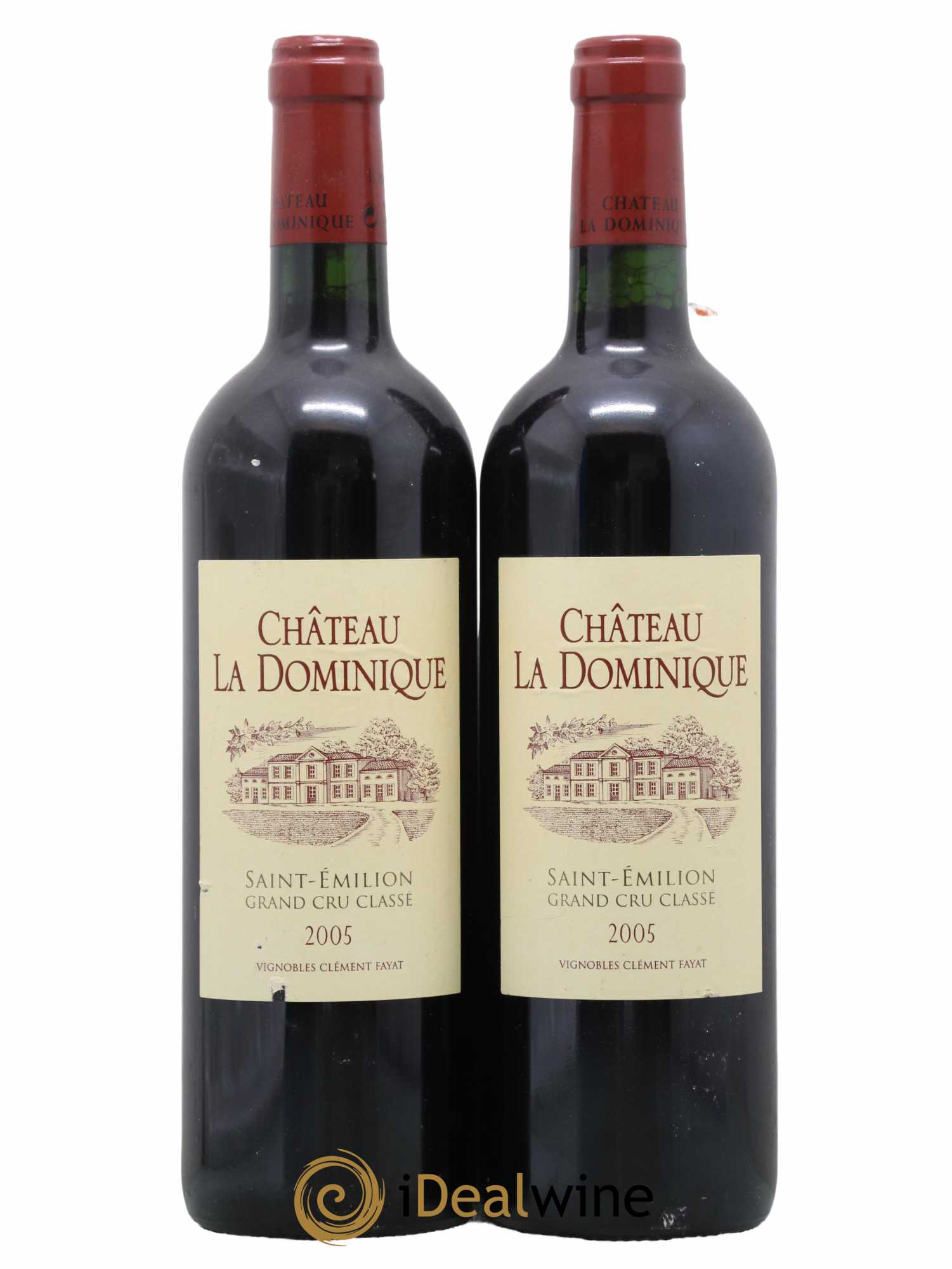Château la Dominique Grand Cru Classé 2005 - Lot de 2 bouteilles - 0