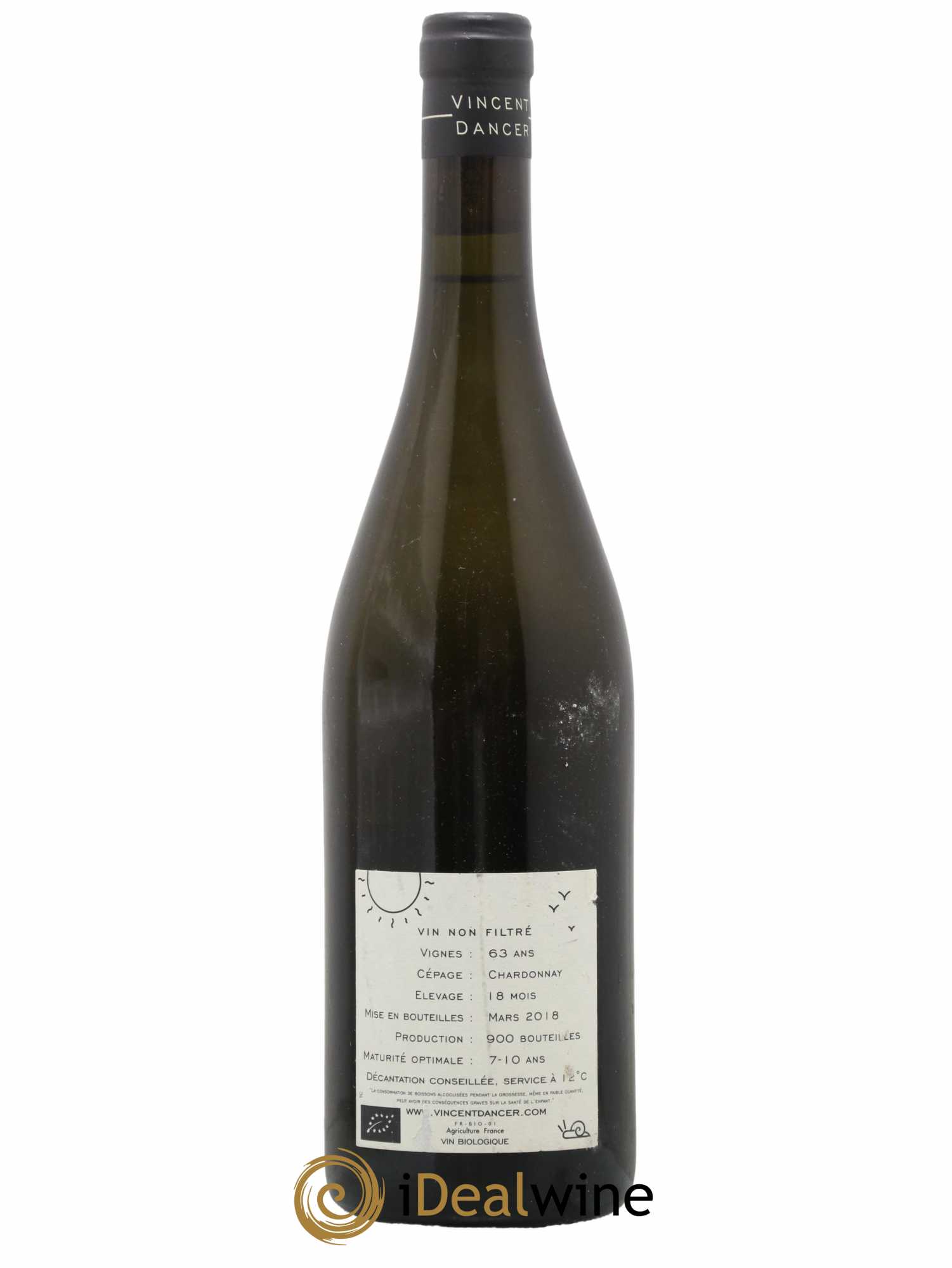 Chassagne-Montrachet 1er Cru (Morgeot) Tête du Clos Vincent Dancer 2016 - Lot de 1 bouteille - 1